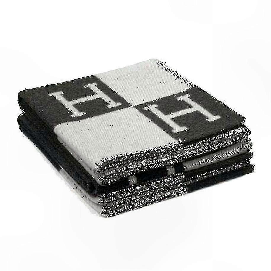 Soft Knit Faux Wool Cashmere Blanket for Sofa and Throws, Warm and Cozy