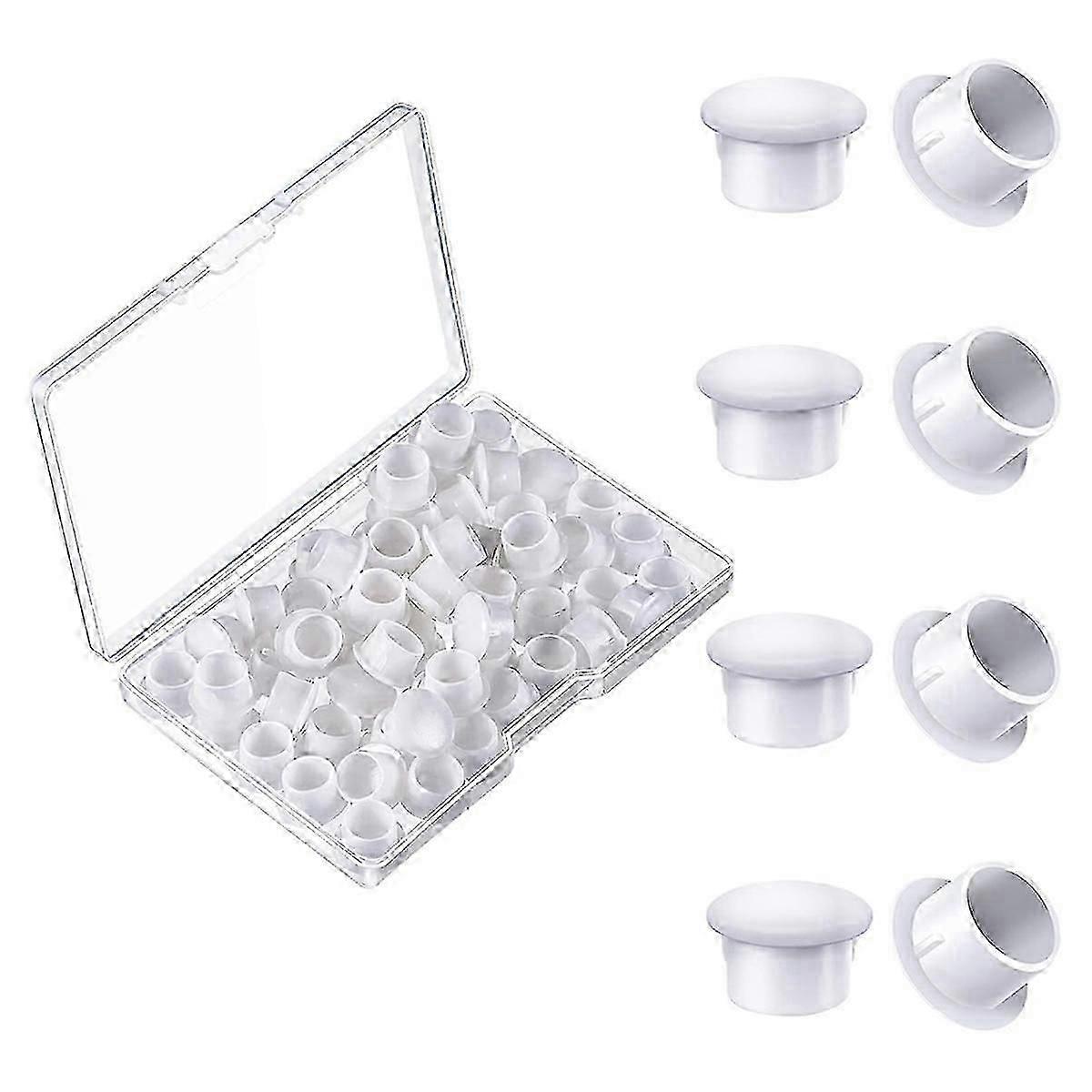 100 Pieces 10mm Plastic Plugs for Hole Plugs Screw Hole Plugs
