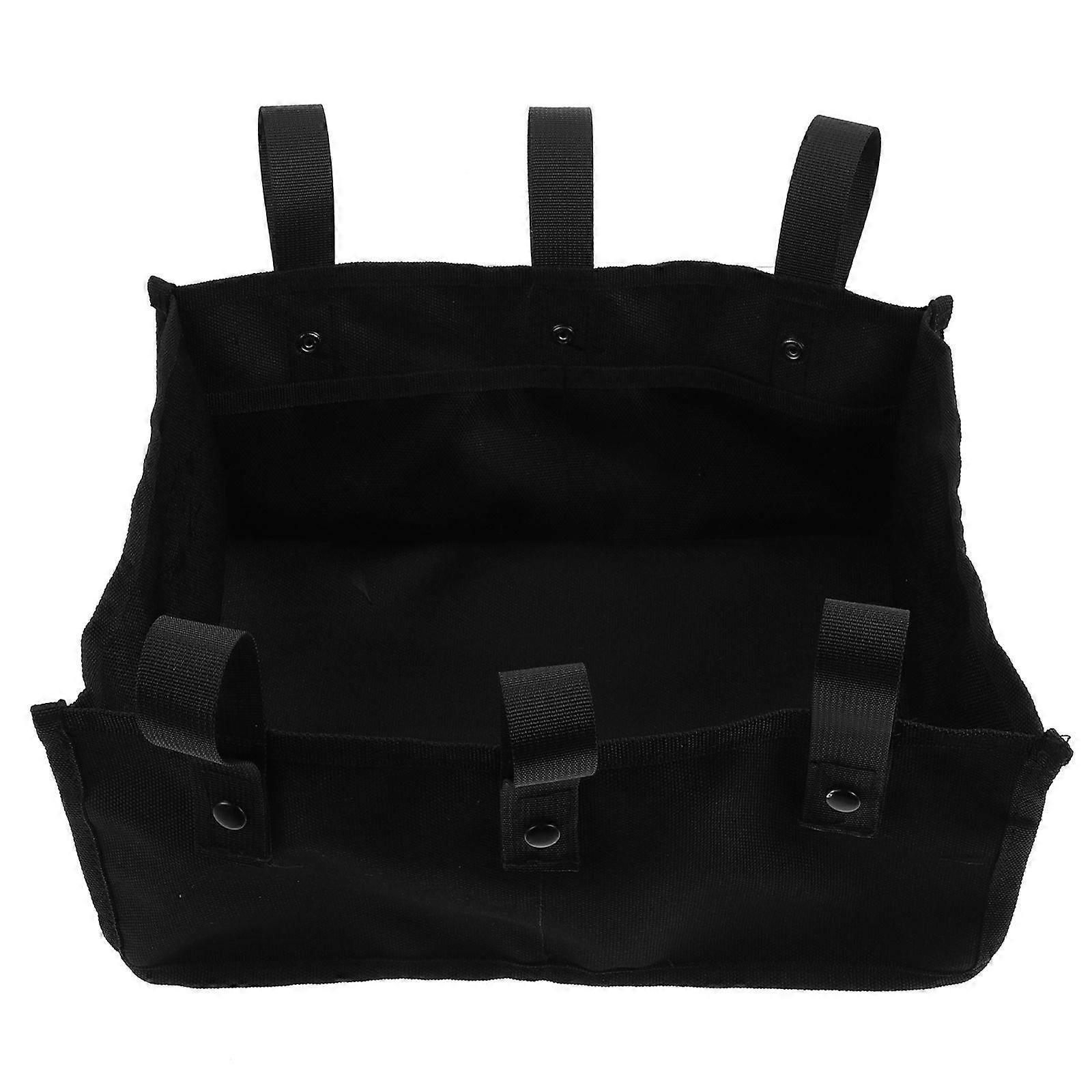 حقيبة تعليق كرسي متحرك حقيبة تخزين معلقة مقاومة للماء للكرسي المتحرك (أسود)