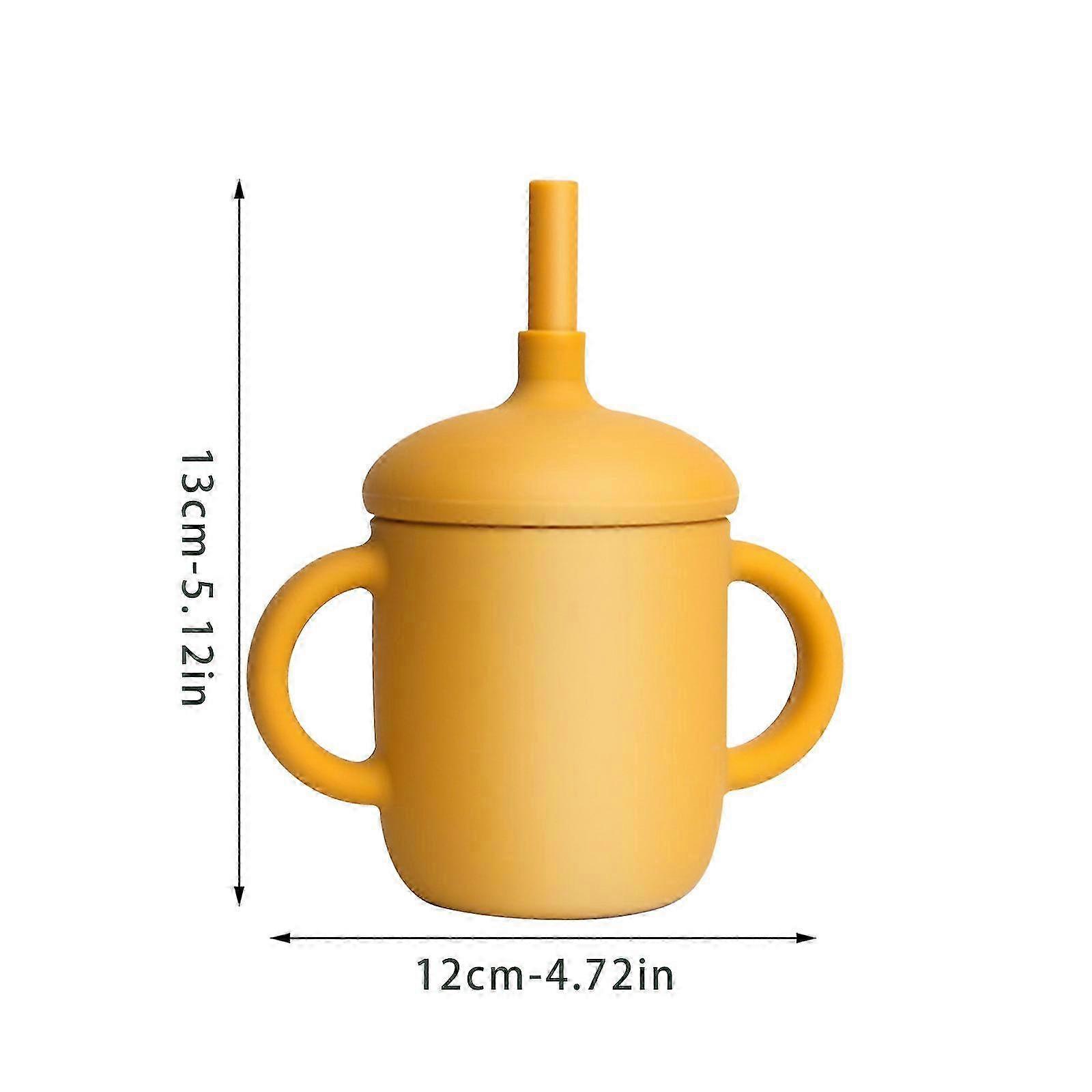 Straw Cup Learning Drinking Cup Anti-fall High Temperature Children's Cup DD 2025