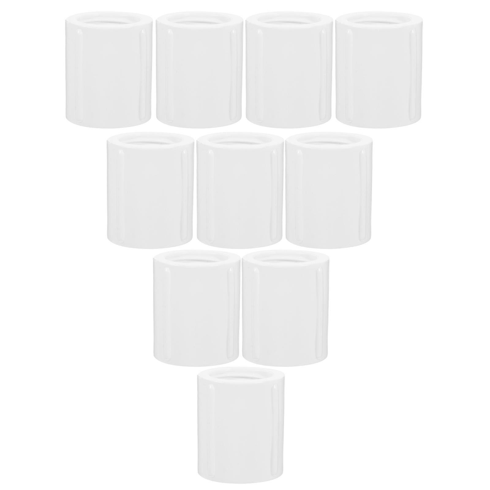 White PVC Pipe Adapter for Pipe 40Pcs Thread Connector Fittings