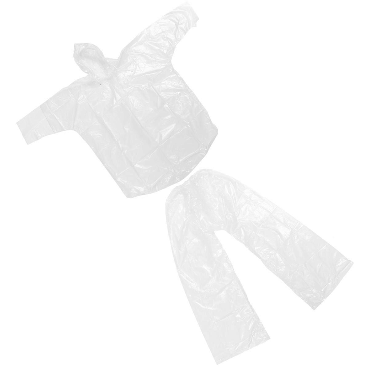Kids Raincoat Children Windproof Rain Poncho for Protection Use 2Pcs Set