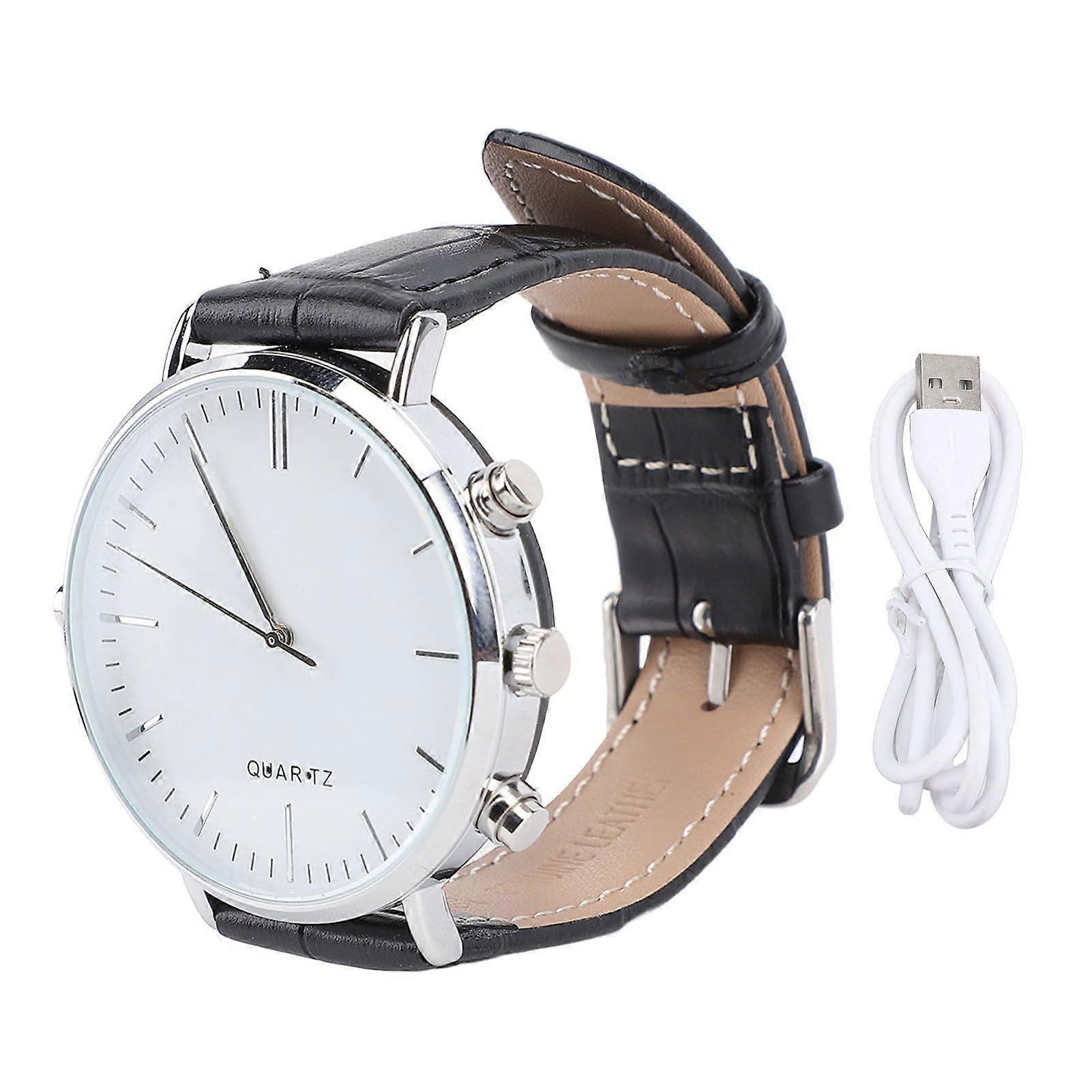 Voice Recorder Watch Noise Reduction Timestamp Support Phone OTG MP3 Player Watch for Business Casual Classroom Learning Meeting