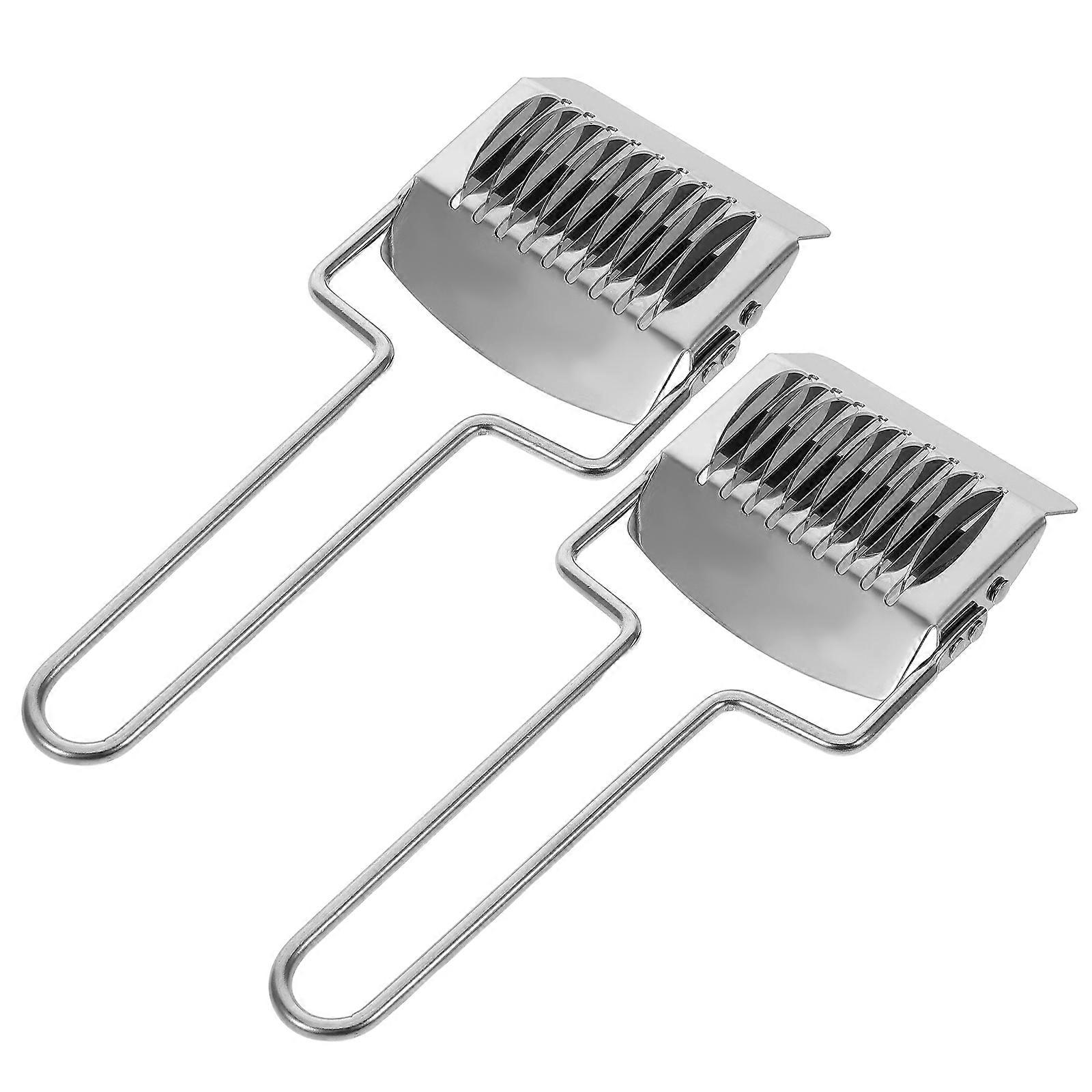 Manual Pasta Maker Stainless Steel Dough Cutter for Pasta Making 4Pcs
