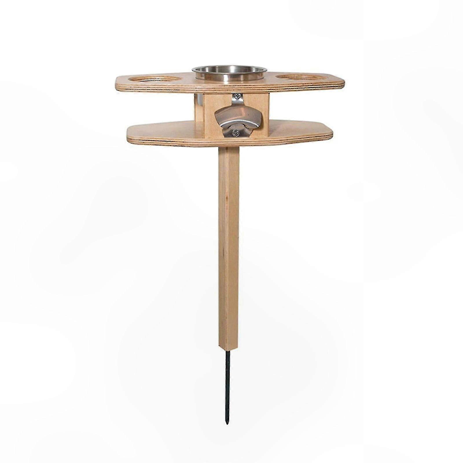 Portable Wooden Outdoor Table with Foldable Design for Wine and Drinks Enthusiasts Collapsible Gift Idea