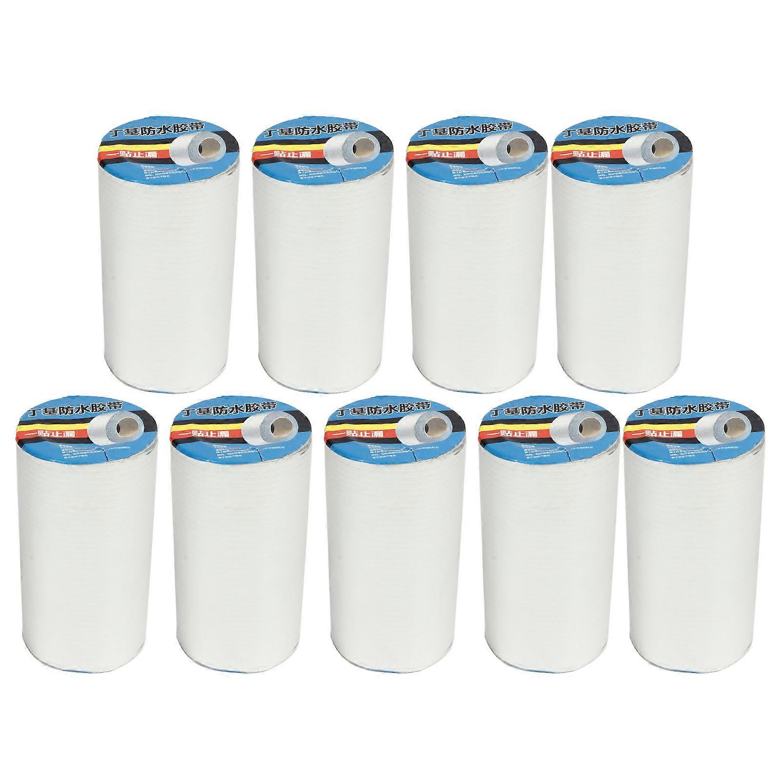 Lot de 9 rubans adhésifs butyle imperméables en alliage d'aluminium, largeur 20 cm, longueur 5 m, pour étanchéité