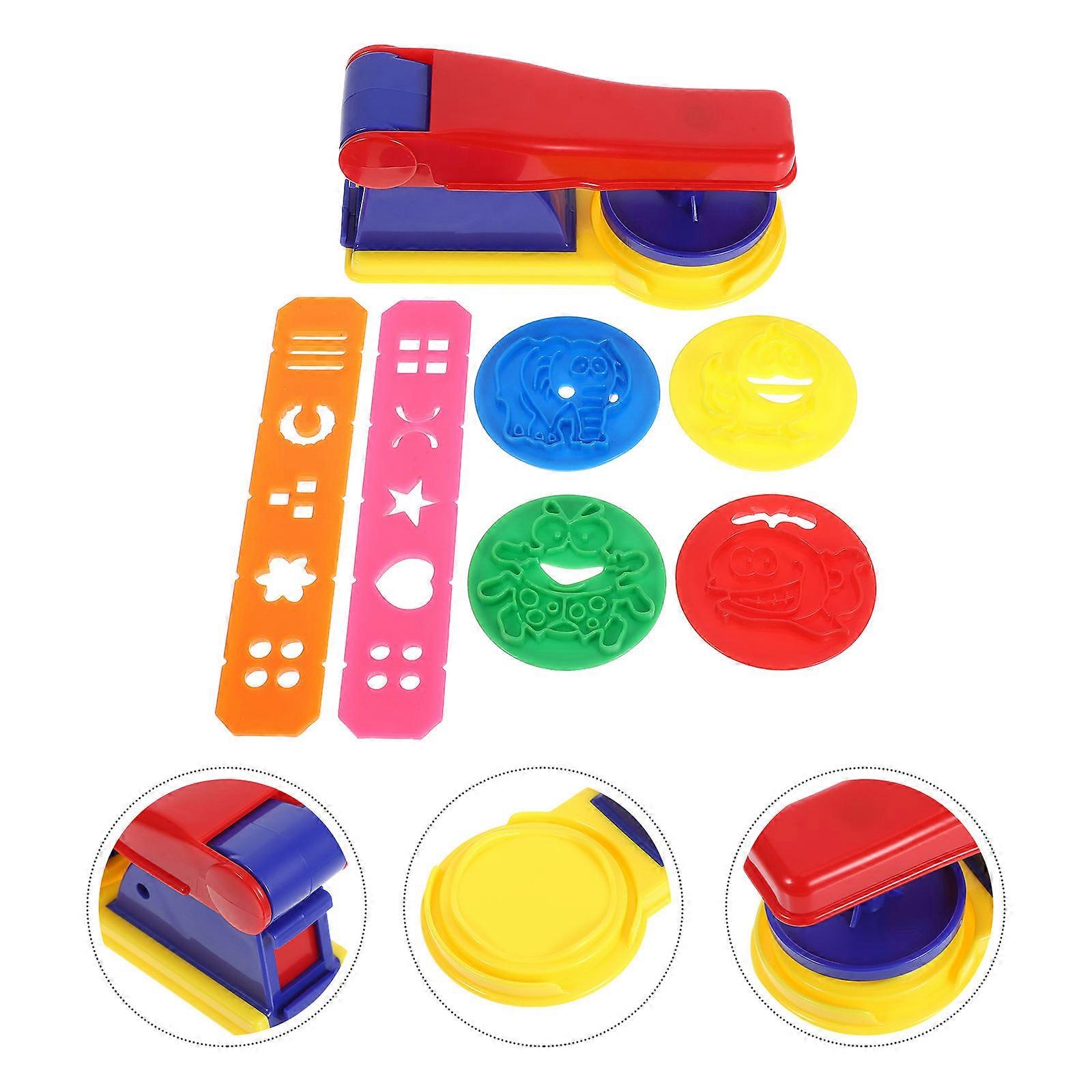 Kids Clay Molding Kit for Handcraft Fun with 3Sets of Animal and Noodle Molds