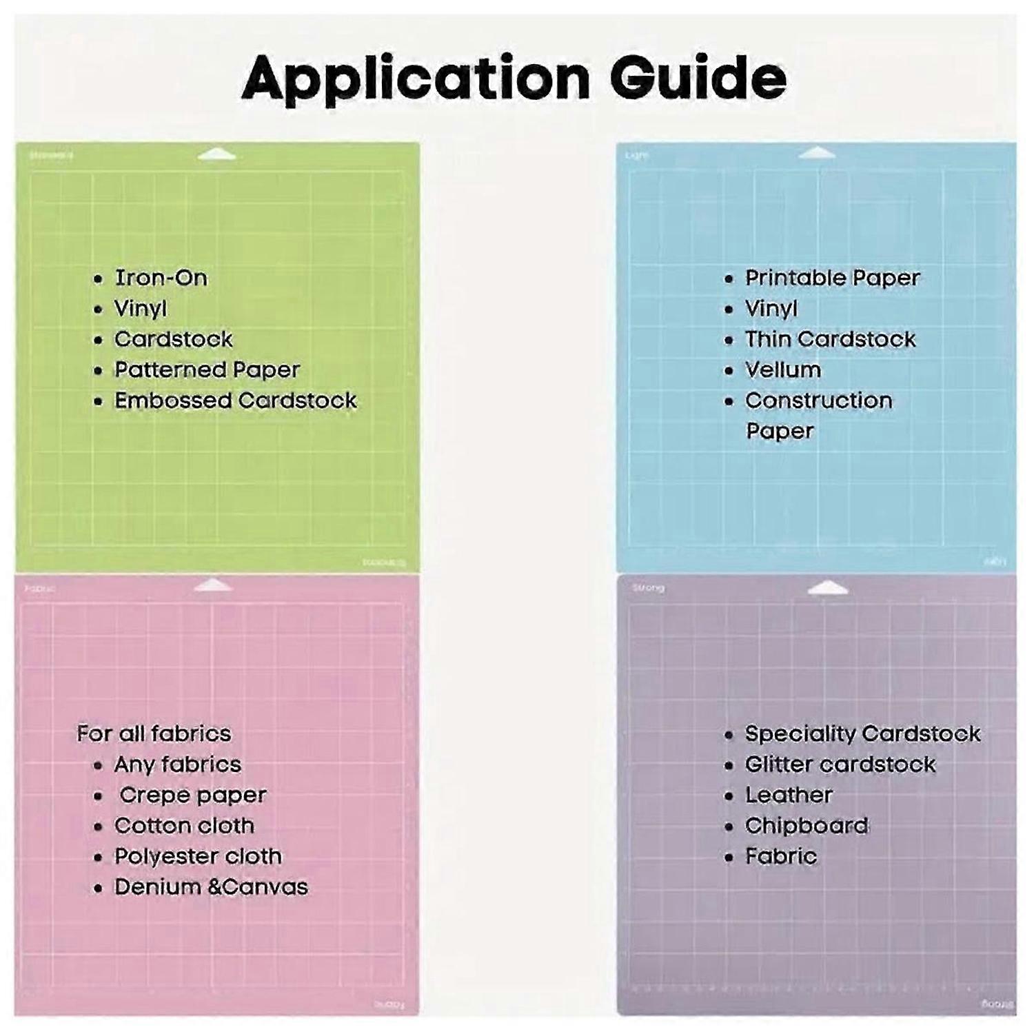 Replacement Cutting Mat for Cricut Maker 3,4 Pack Mix