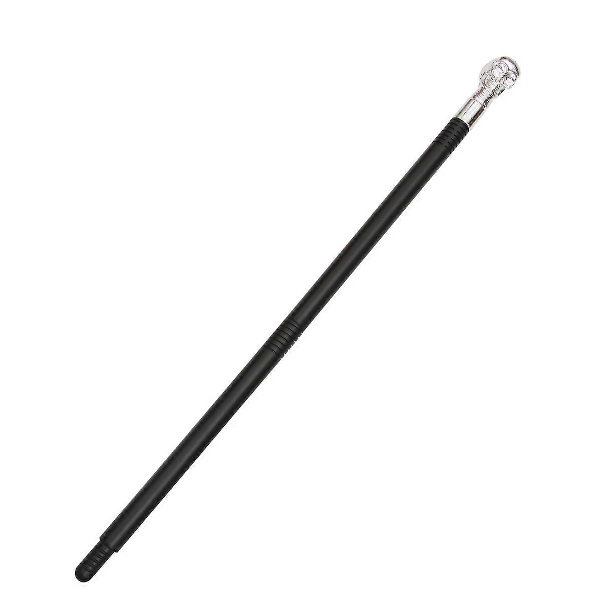Halloween Props Cane Skull Scepter for Party Use 1Pcs Silver Tone