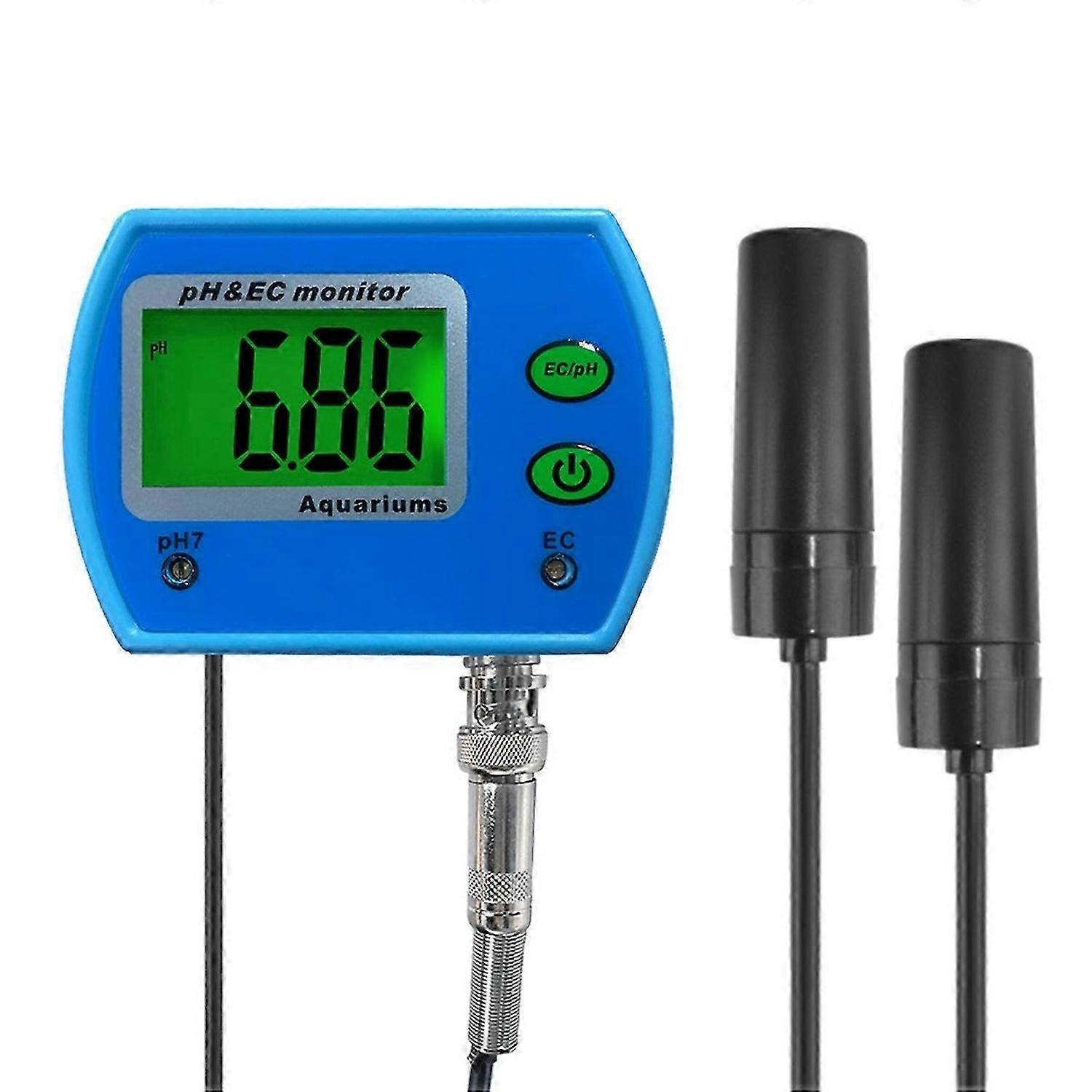 Online PH /EC Monitor Meter Acidometer 2 in 1 PH EC Meter for Aquarium Multi-Parameter Water Quality