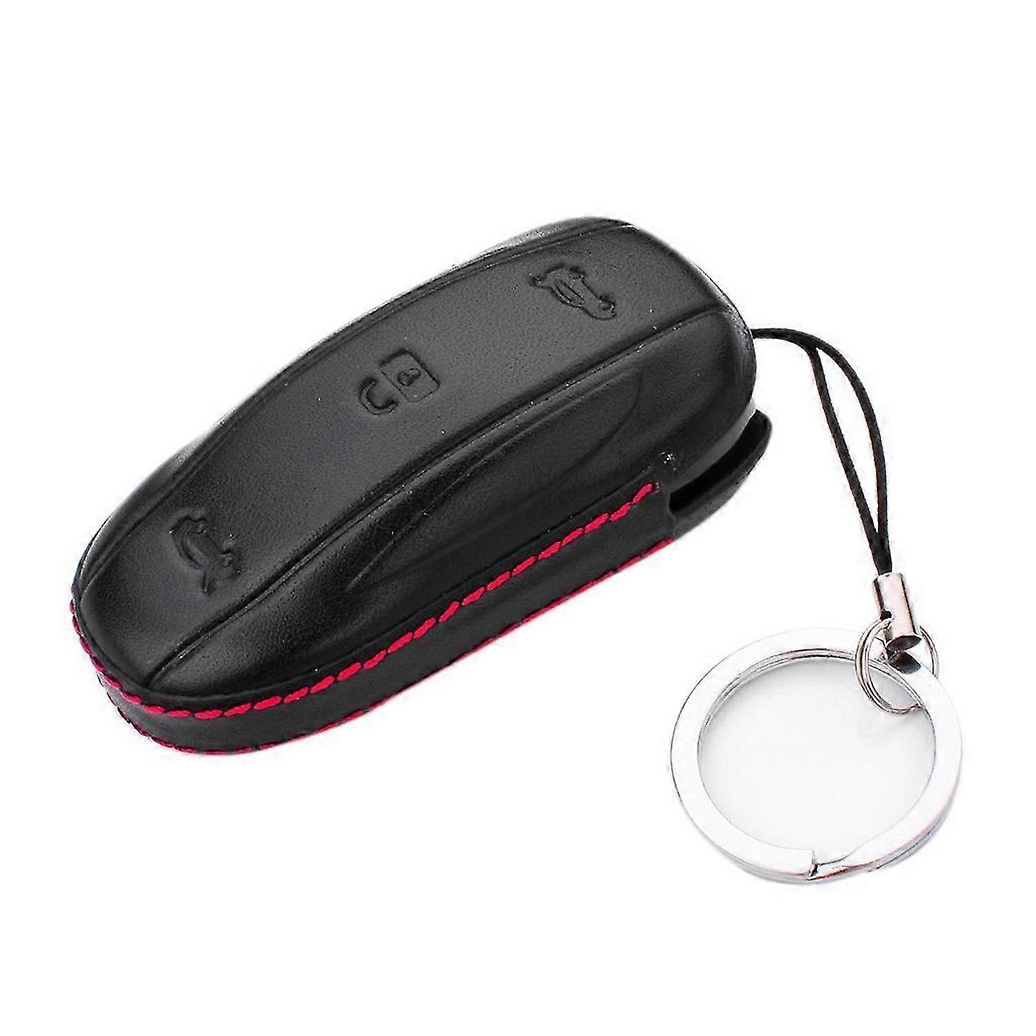 Leder Auto Smart Remote Key Fob Fall Halter Abdeckung Schlüssel Protector für Modell X /S
