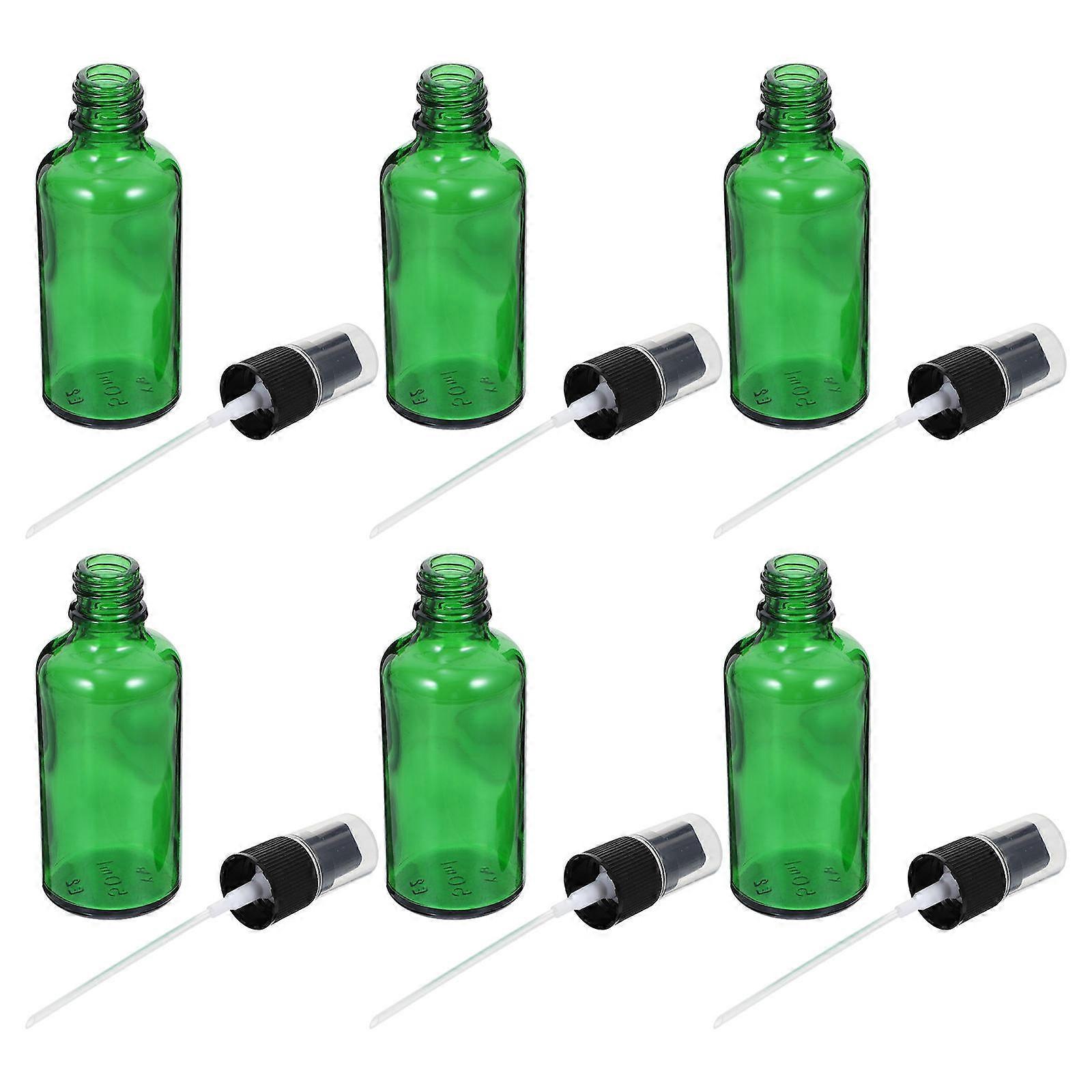 Green Glass Essential Oil Bottles for Storage 6Pcs Sub Bottles