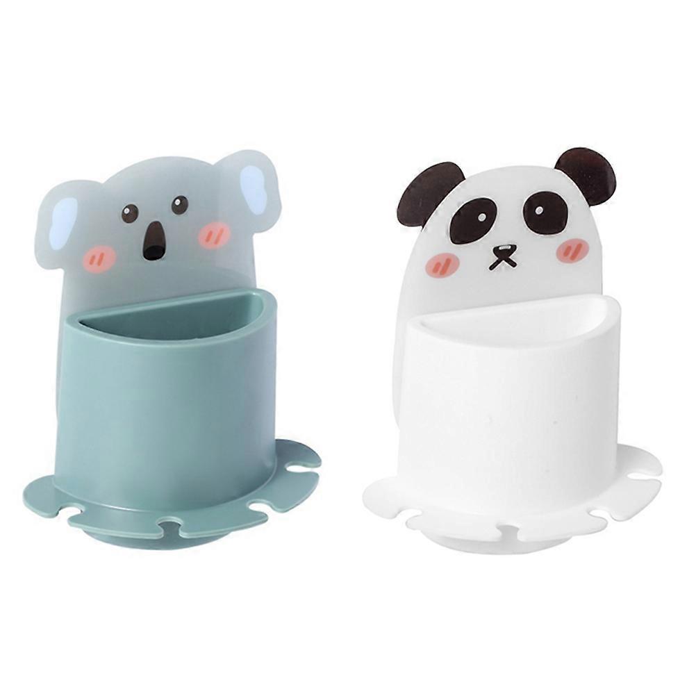 Toothbrush Storage Shelf for Bathroom 2Pcs Wall Mounted Holder