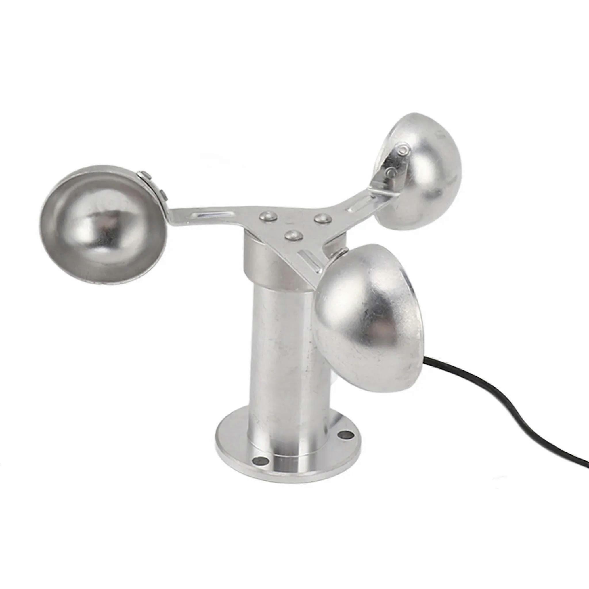 TUMALL Aluminium Alloy Anemometers Wind Speed Monitoring Sensor 3 Cups Wind Speed New-default