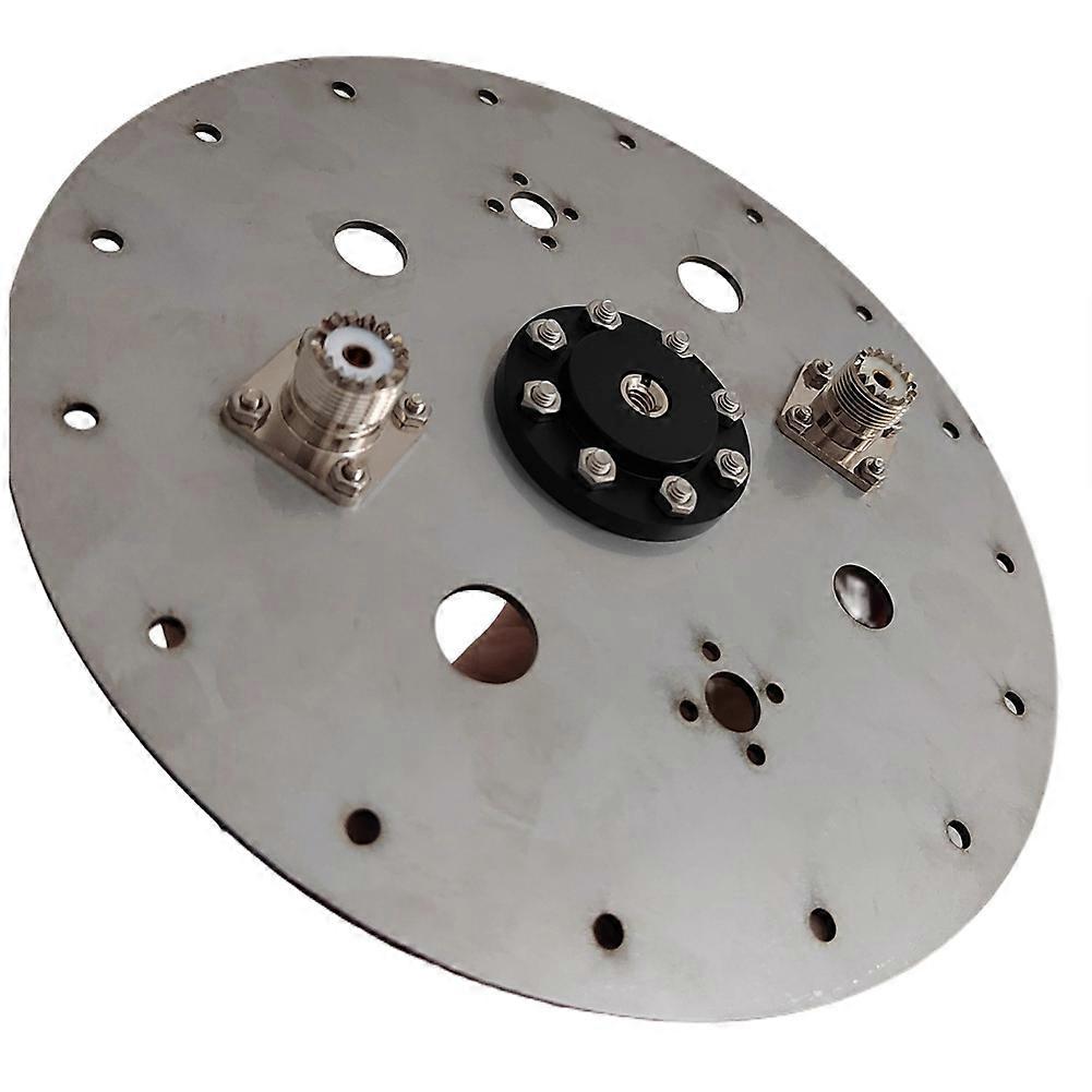 Stainless Steel Base Outdoor Antenna Base Socket Support BNC Type HF Shortwave Antenna Support Tripod Light Stand