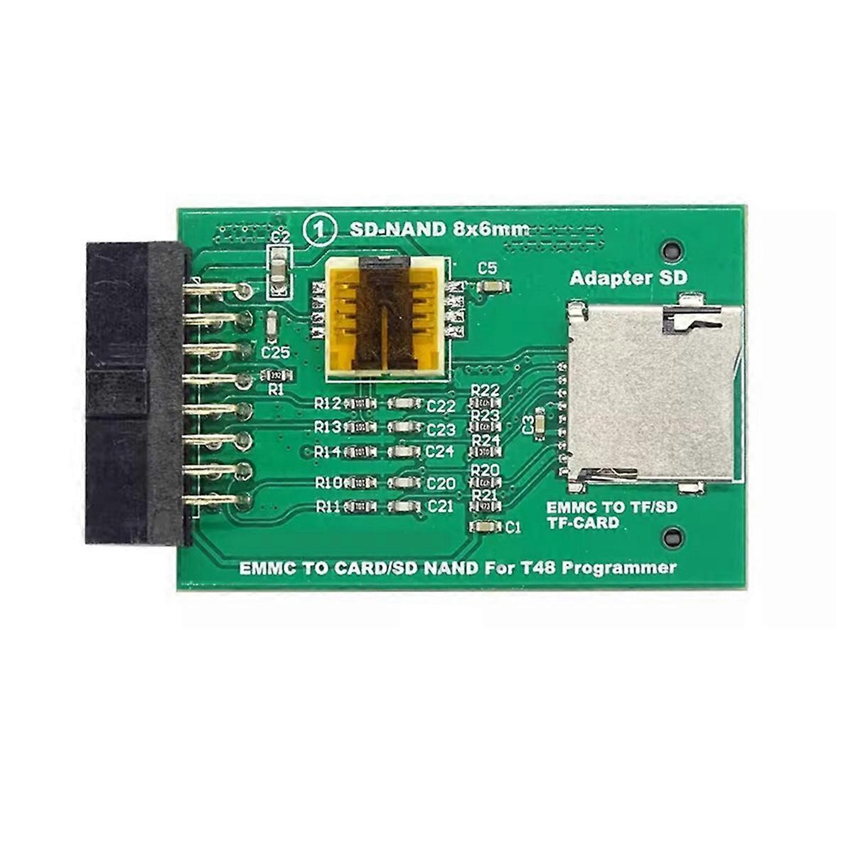 EMMC SD Adapter for T48 Programmer Support Reading and Writing SD / TF Card EMMC NAND Chip