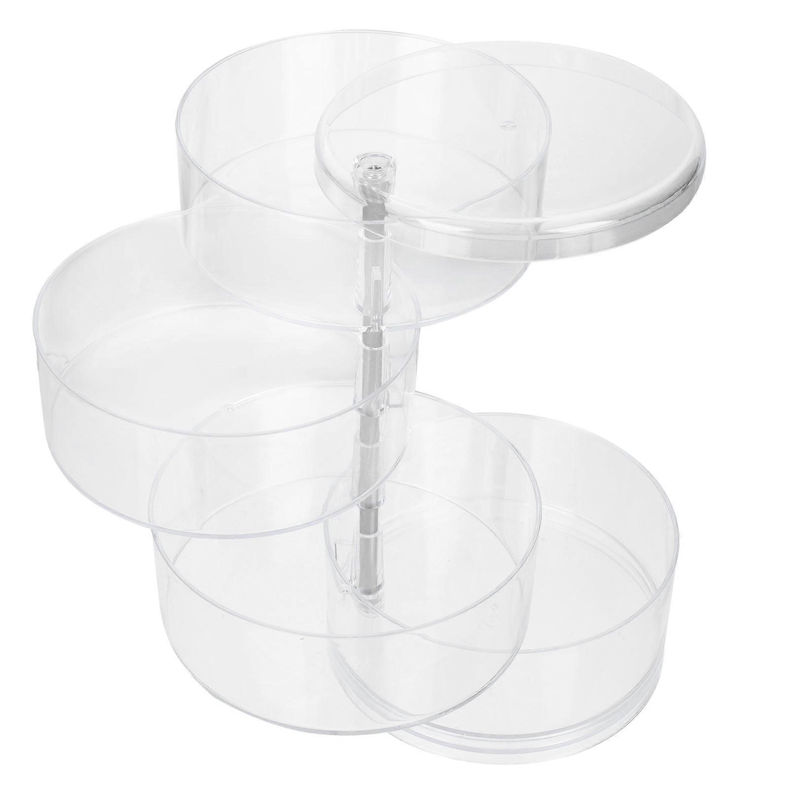 Rectangular Transparent Storage Box 2Pcs Simple Solution For Home And Office Cosmetics Organization And Easy Access