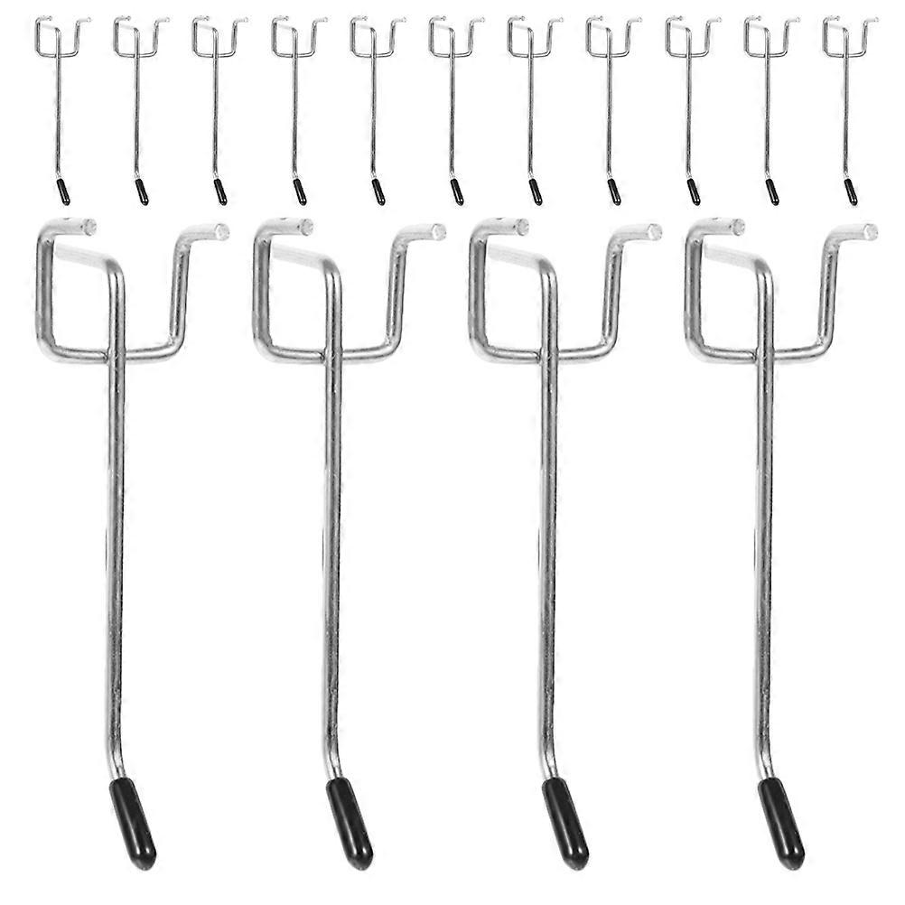 Utility Hooks Iron Pegboard Hook for Holding Use 75Sets Silver Durable