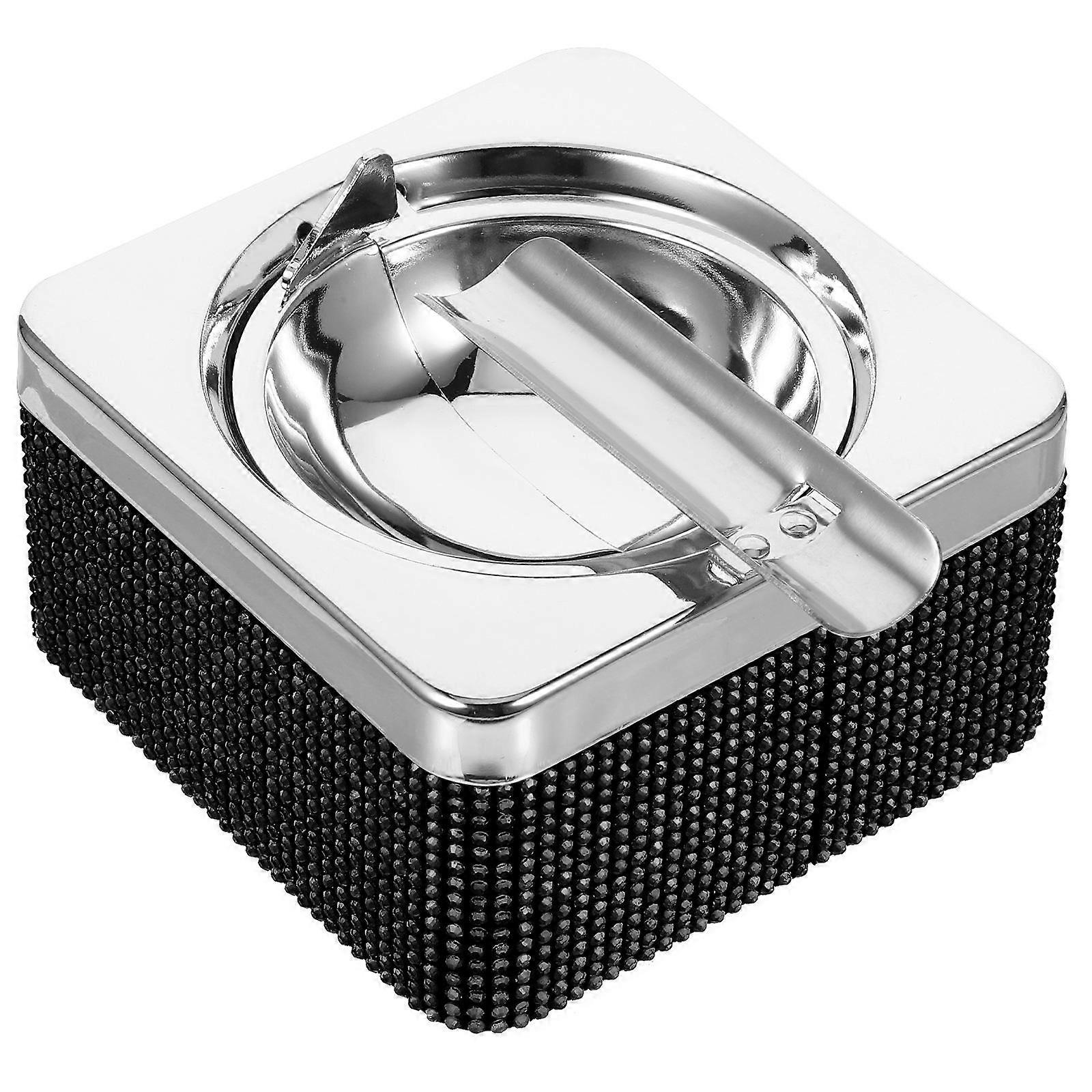 Black Decorative Ashtray Automotive Ashtray for Storage 4Pcs Durable