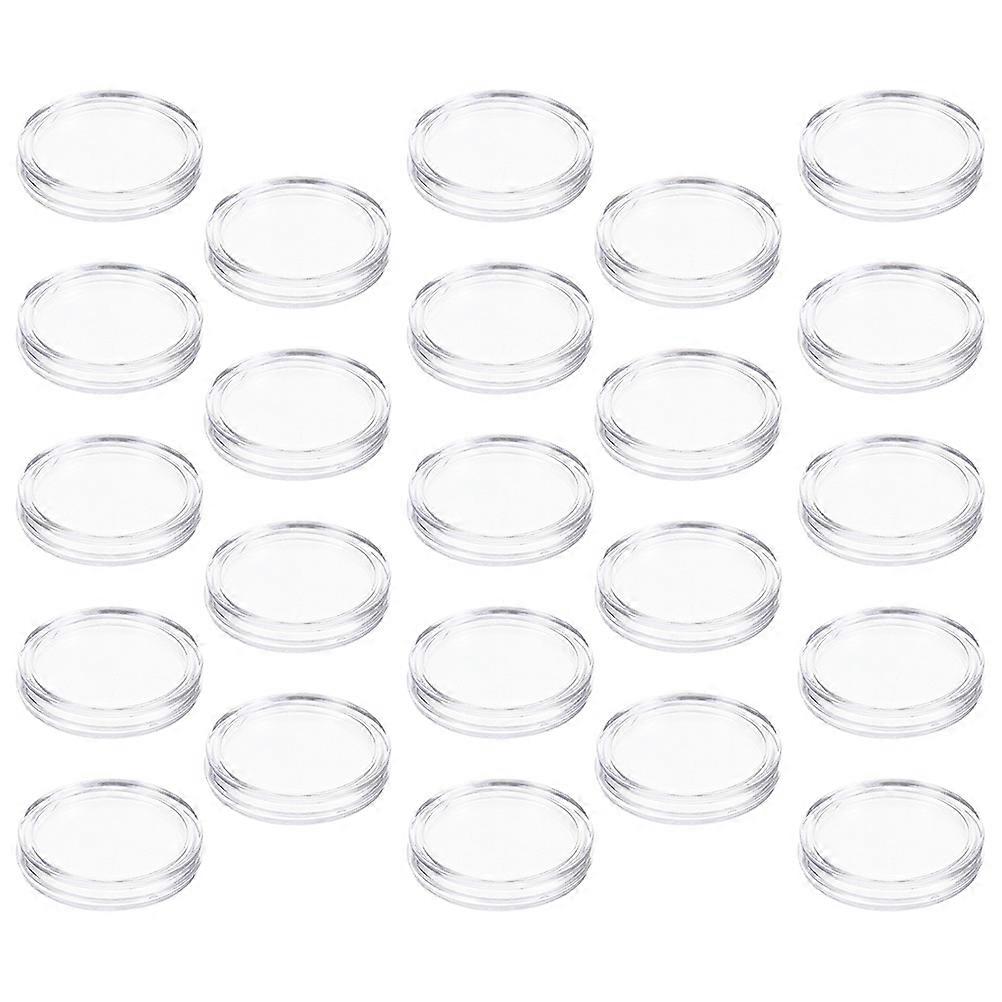 Convenient Coin Cases for Storage Use 100Pcs Transparent Plastic Coin Holders