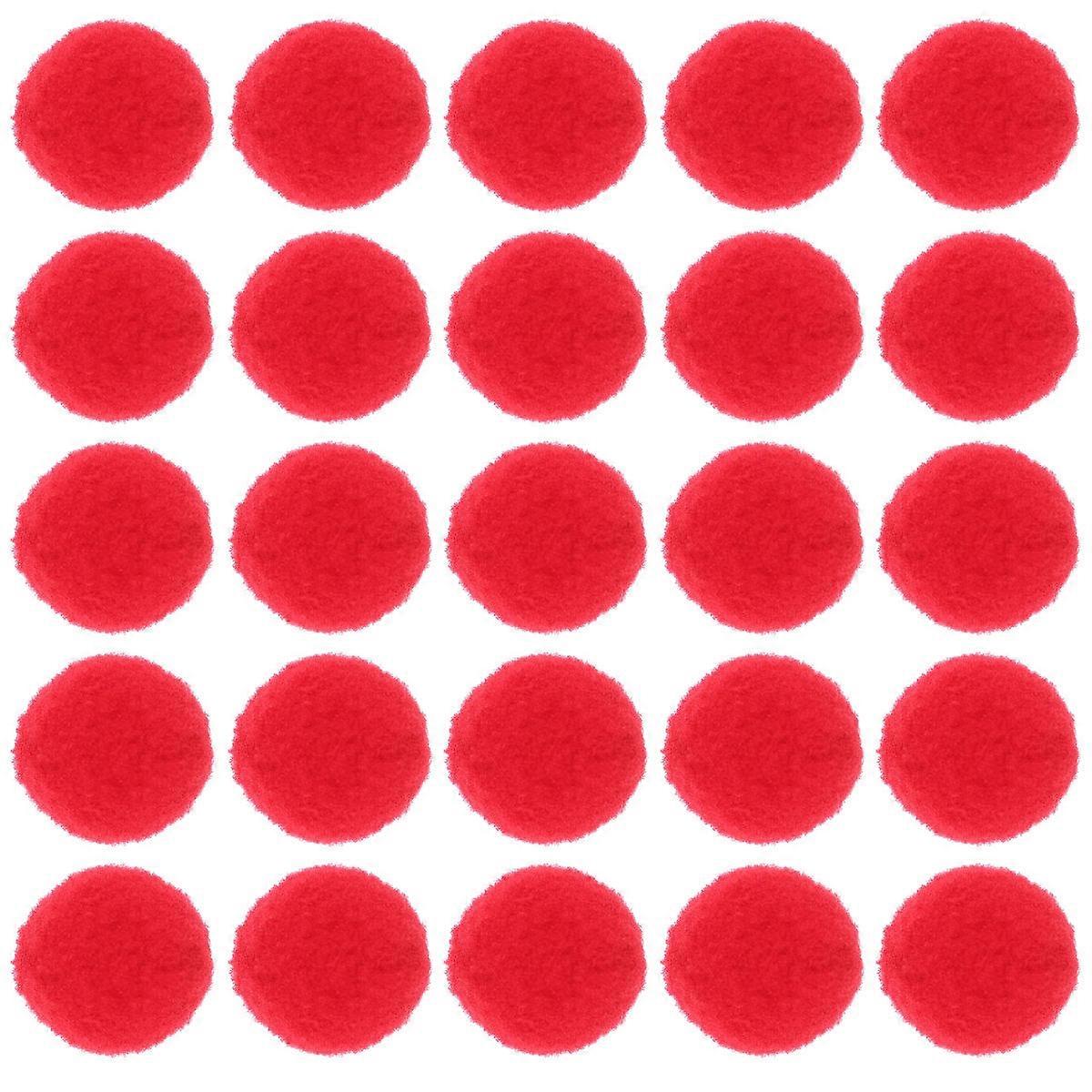 1500Pcs Red Plush Ball Toy for Creative DIY Elastic Manual Use