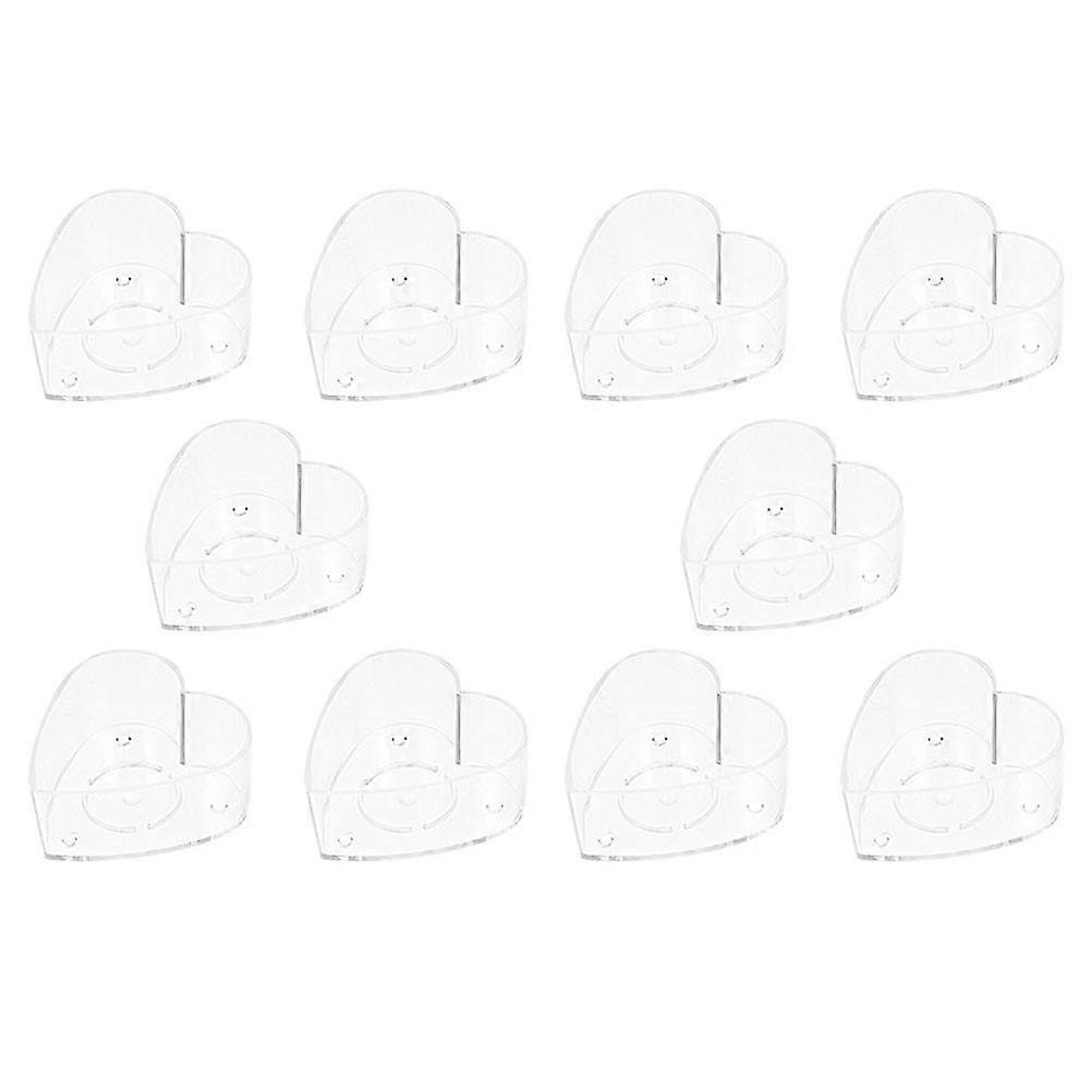 Heart Shape Candle Container Plastic Mold for Candle Making 40Pcs