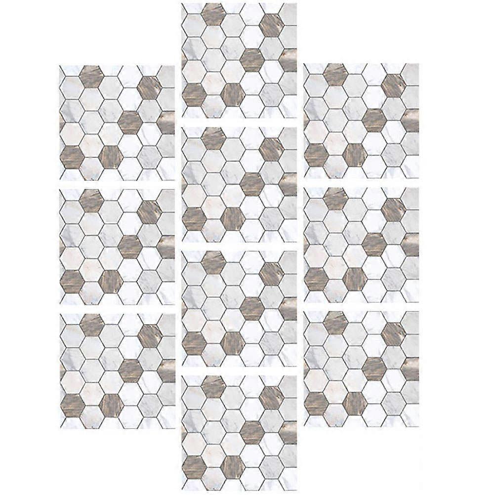 Waterproof Wall Decals Marble Grain Tile Stickers for Home Use 30Pcs