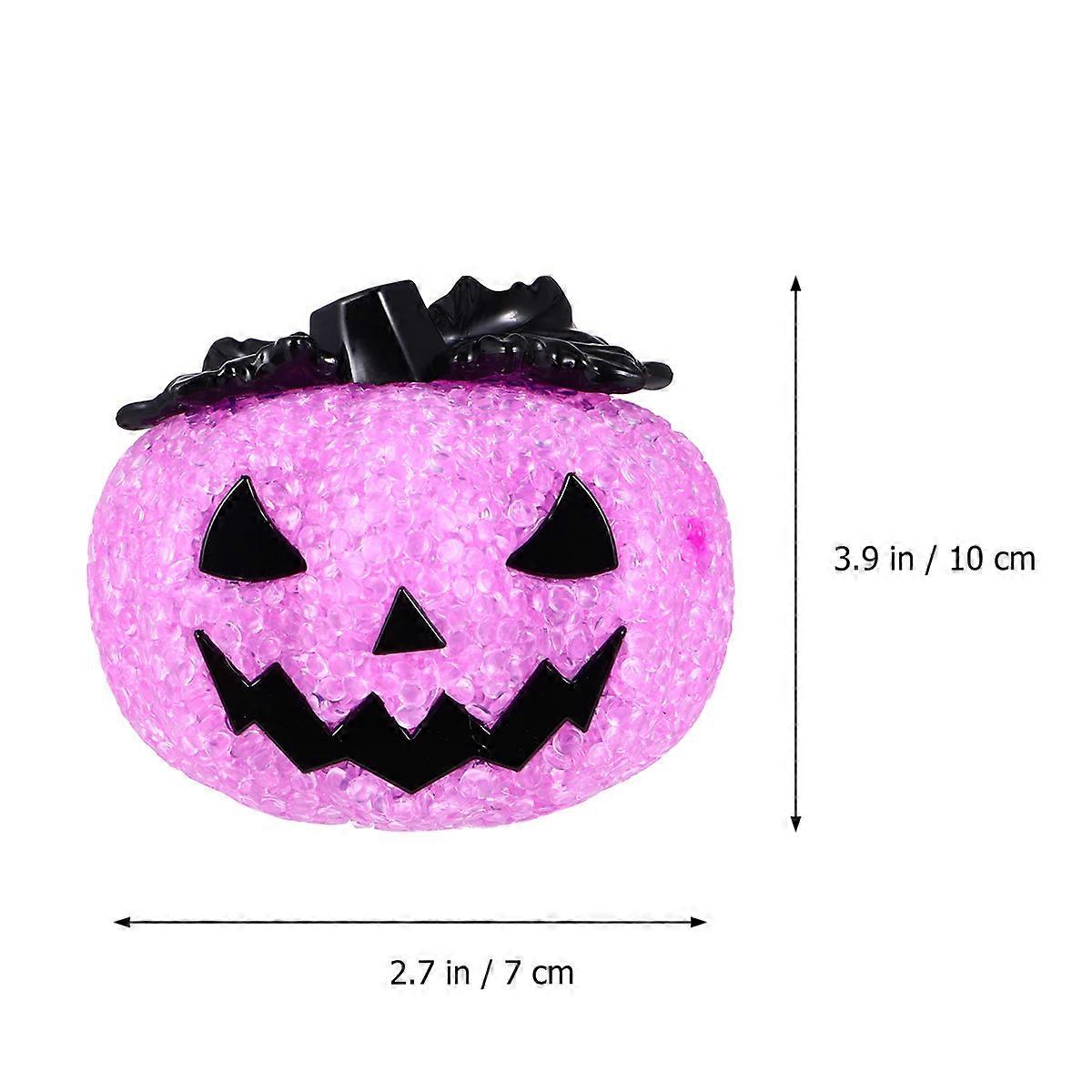 Assorted Color Pumpkin LED Lamp for Halloween Lighting 2Pcs Decor