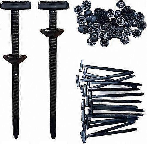 Self-Locking Zip Ties with Pin and Button, 10-100 PCS Nylon Universal Cable Tie Buckle