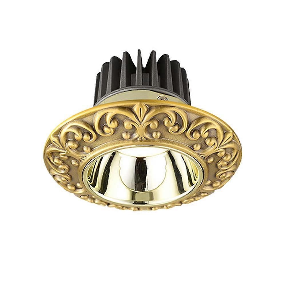 Solid Brass 3 Inch Eyeball Spotlight Canless LED Recessed Lamp  CRI >92 Copper Ceiling Light 614W White Light