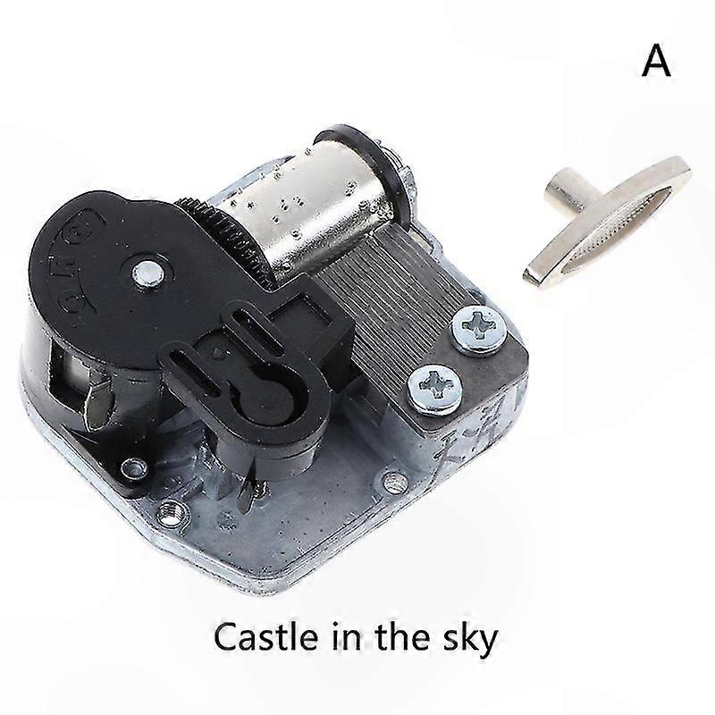DIY Mechanical Music Box Kit with Wind-Up Sankyo Movement and Key