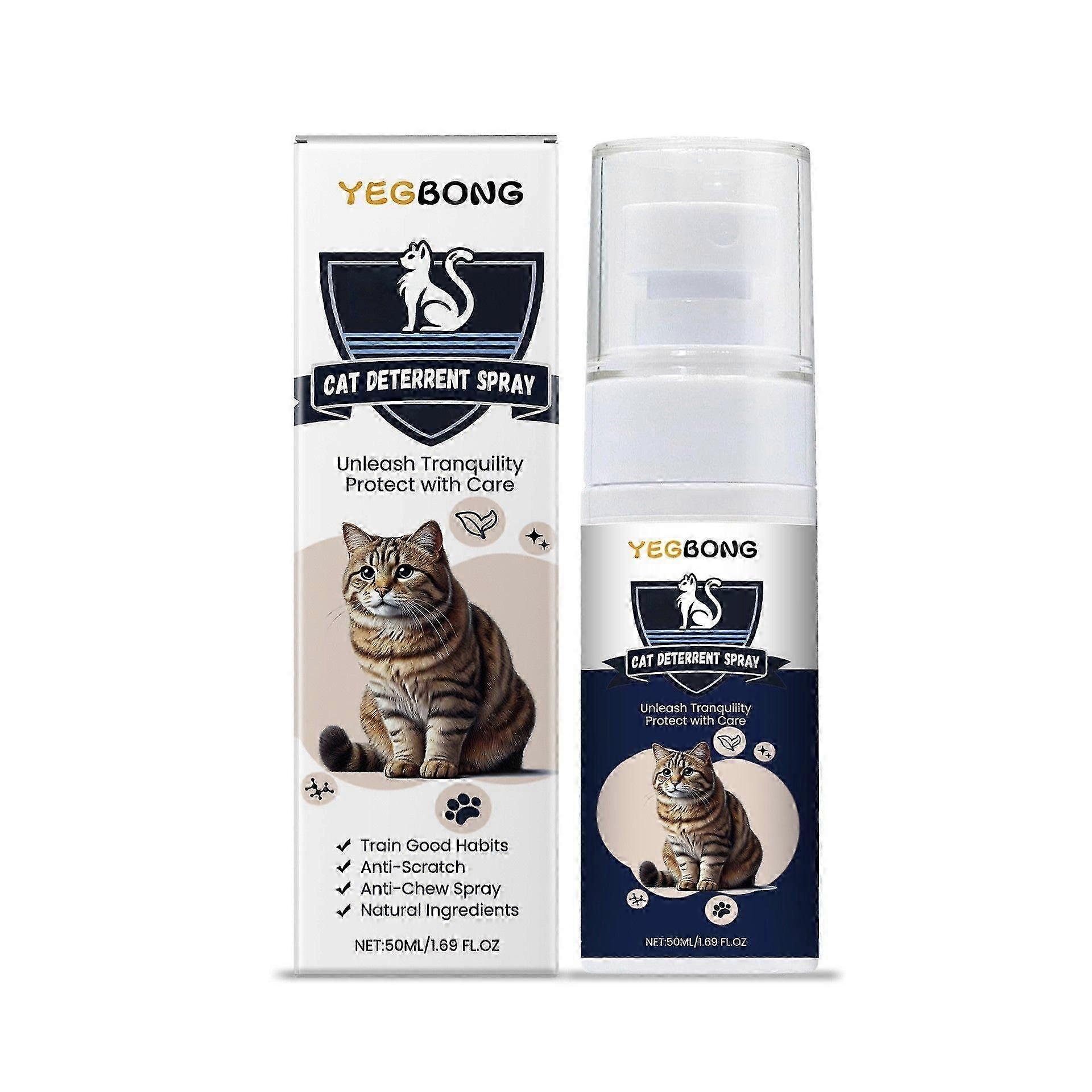 Premium Cat Deterrent Spray, NO Chew Spray, Anti-Scratch for Cats and Kittens, Safe Indoor & Outdoor Deterrent for Furniture Protection, Effective Tra