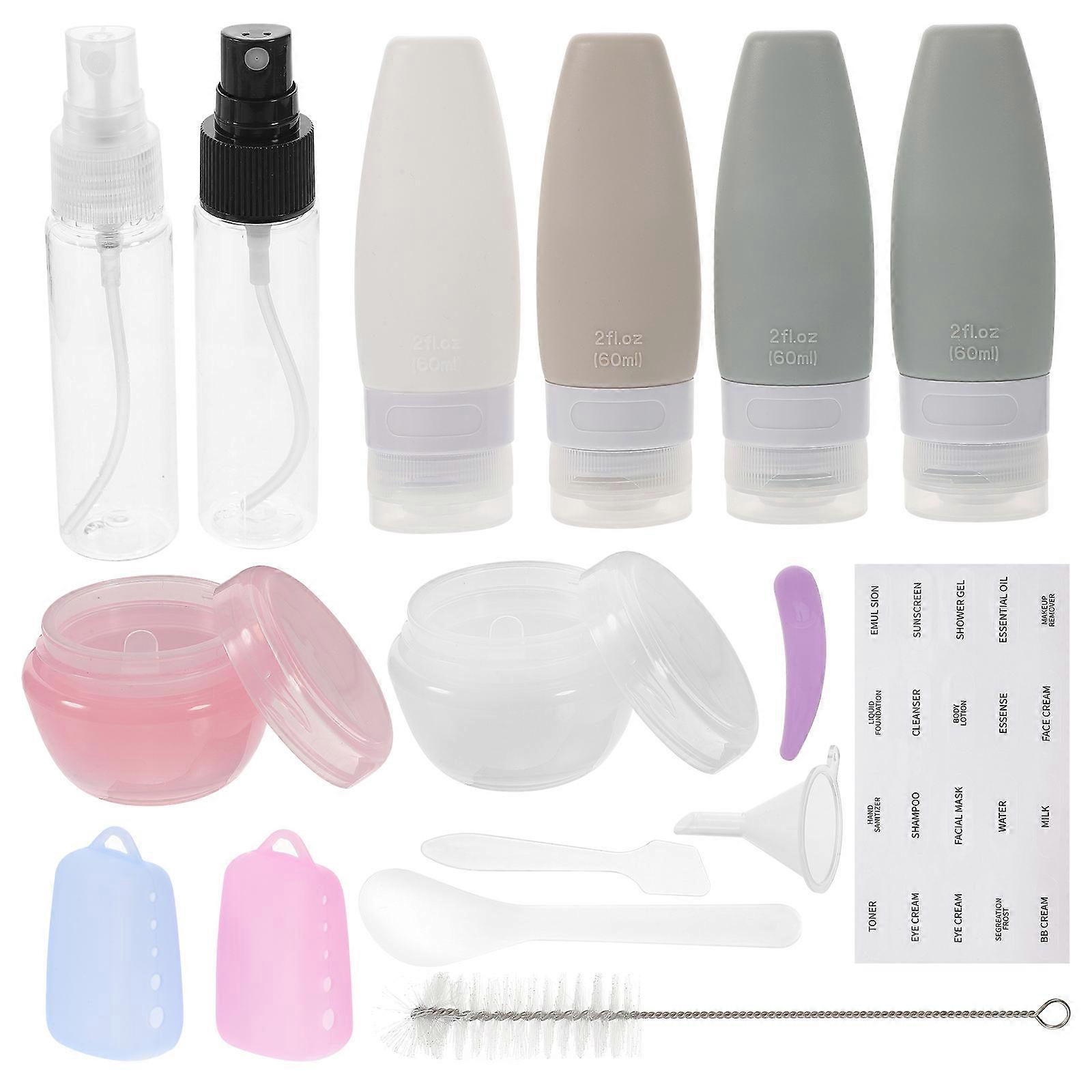 Travel Bottles Cream Lotion Dispenser Bottles for Refillable Use 4Sets