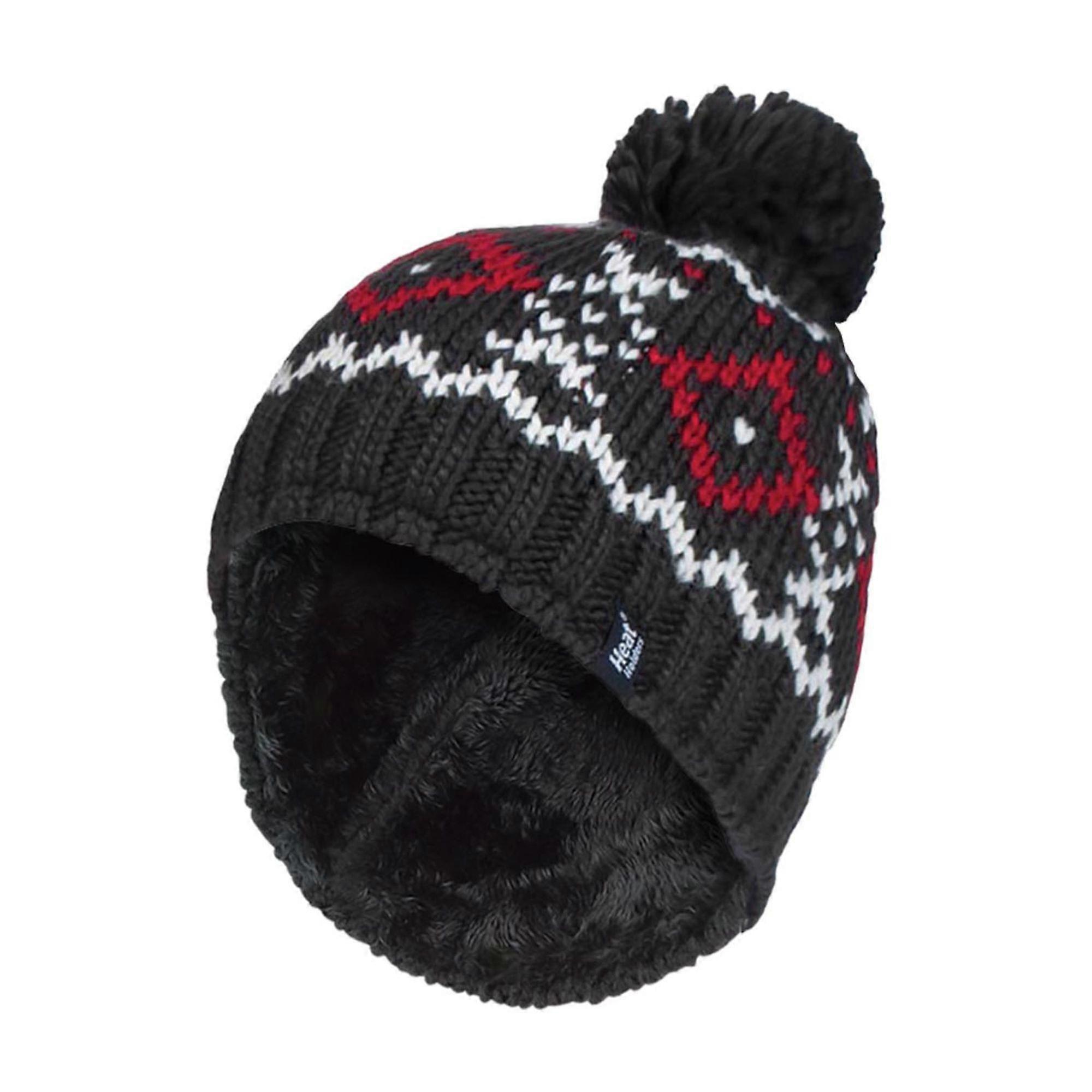 Heat Holders - Mens Thermal Beanie Pom Pom Hat