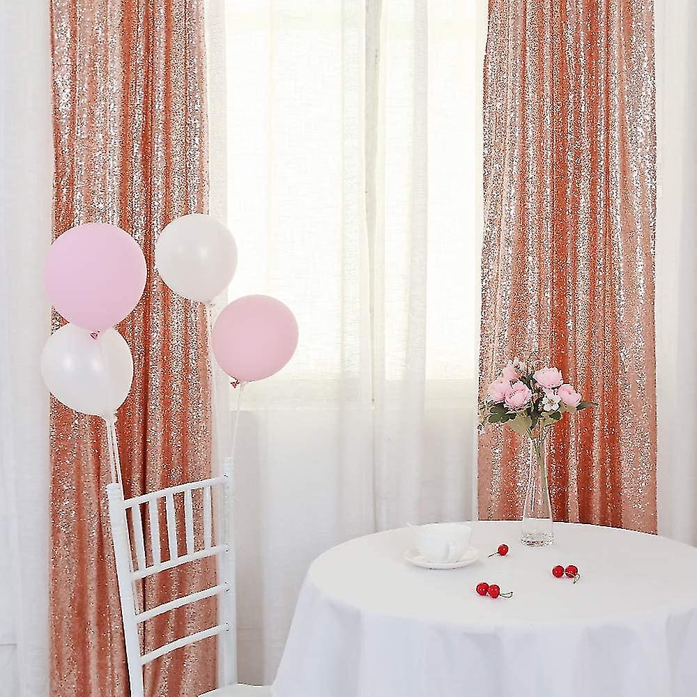 2x8ft Sequin Curtain For Wedding Backdrop Party Photography Background 1pcs