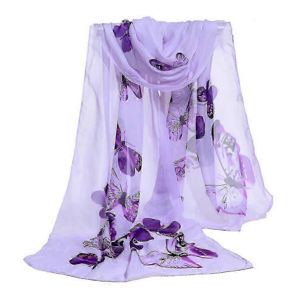 Xale de chiffon para mulheres - cachecol leve e macio da moda
