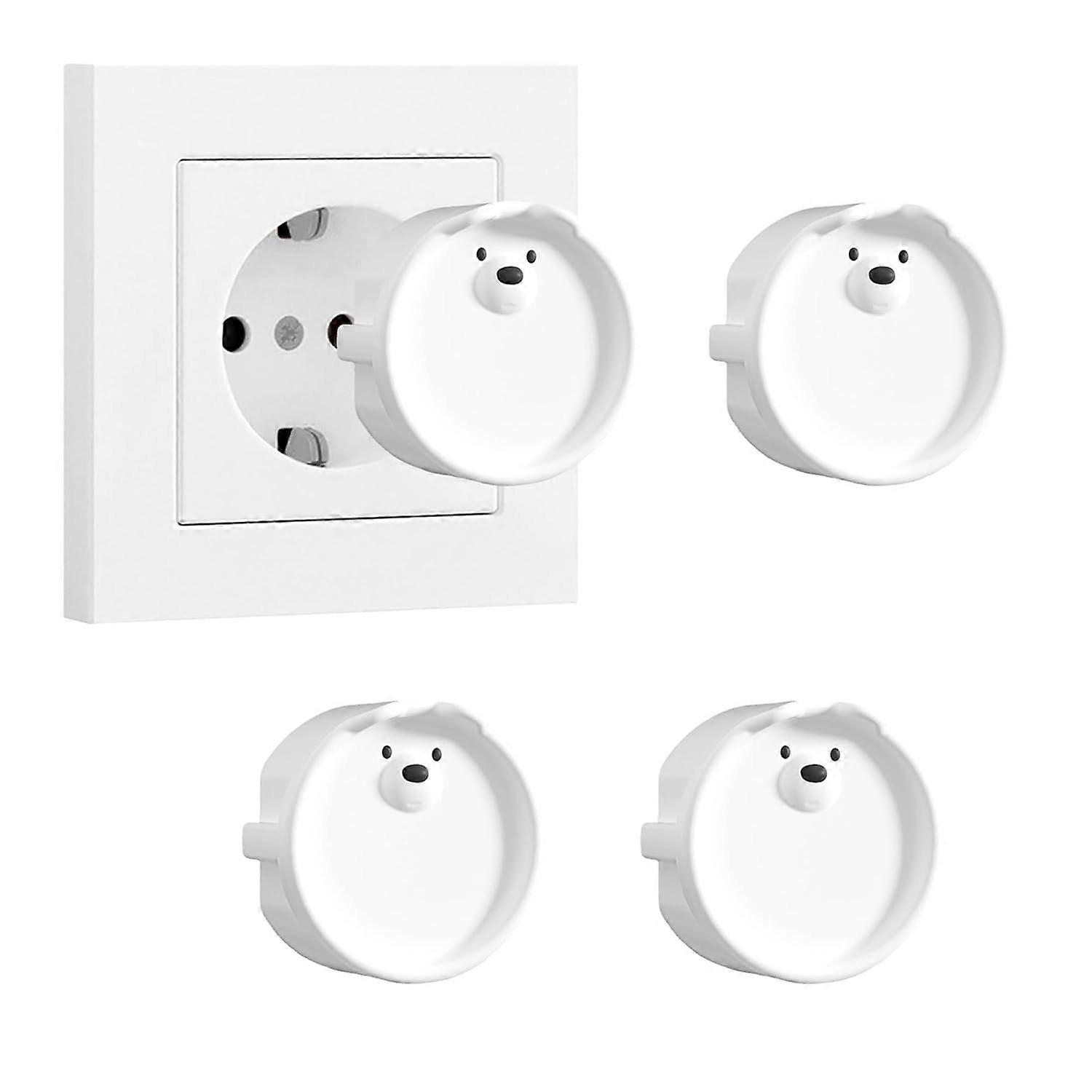 4 Pack F Type Socket Silicone Box Decorative Cover,Socket Cover