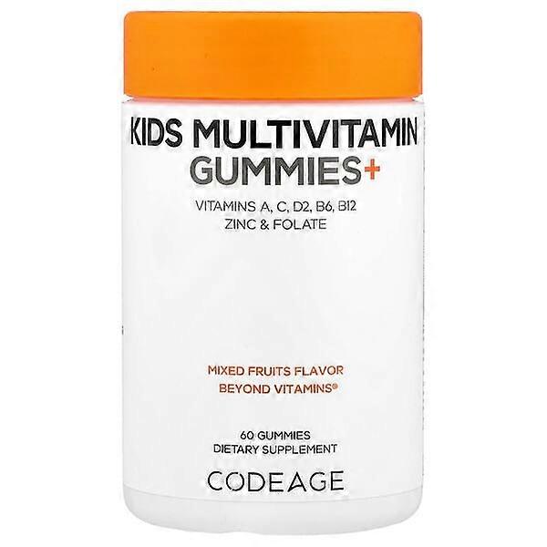 Codeage, Kids Multivitamin Gummies+, Mixed Fruits, 60 Gummies
