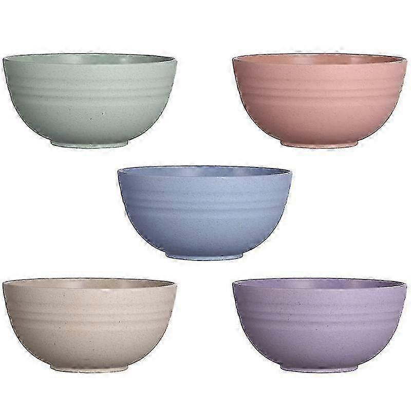 2025 5-pack wheat straw salad bowls