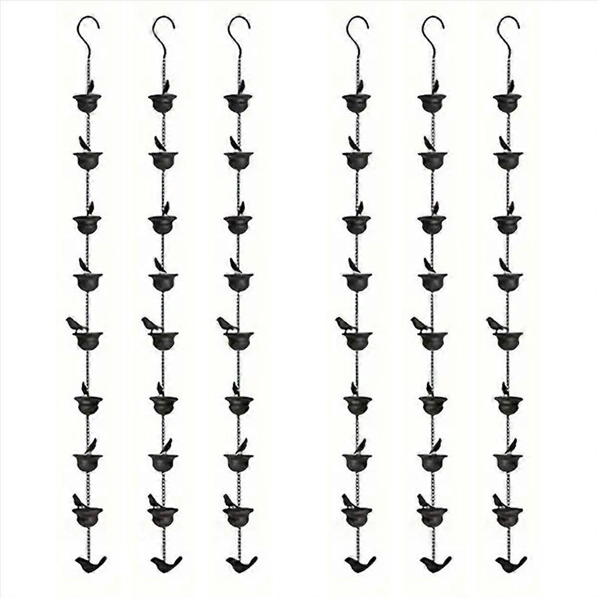 Rain Chains for Gutters Mobile Birds on Cups Rain Chimes