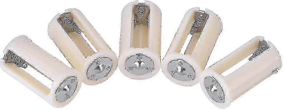 5pcs 3 X Aa To 1 D Size Parallel Battery Holder Conversion Adapter 25-26
