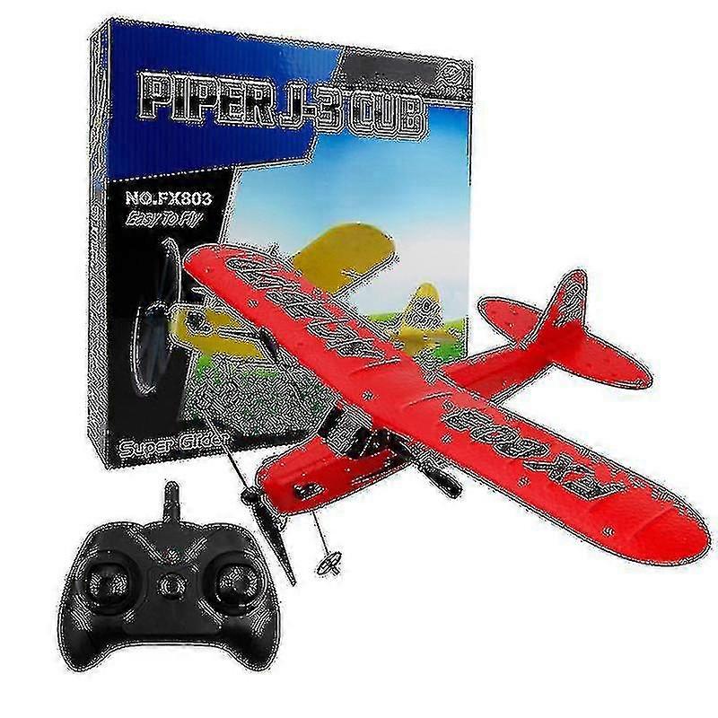 Piper J-3 Cub Fx-803 Remote Control Glider Electric Foam Small Plane Fixed Wing Aviation Model Children's Toy DXET 25-26