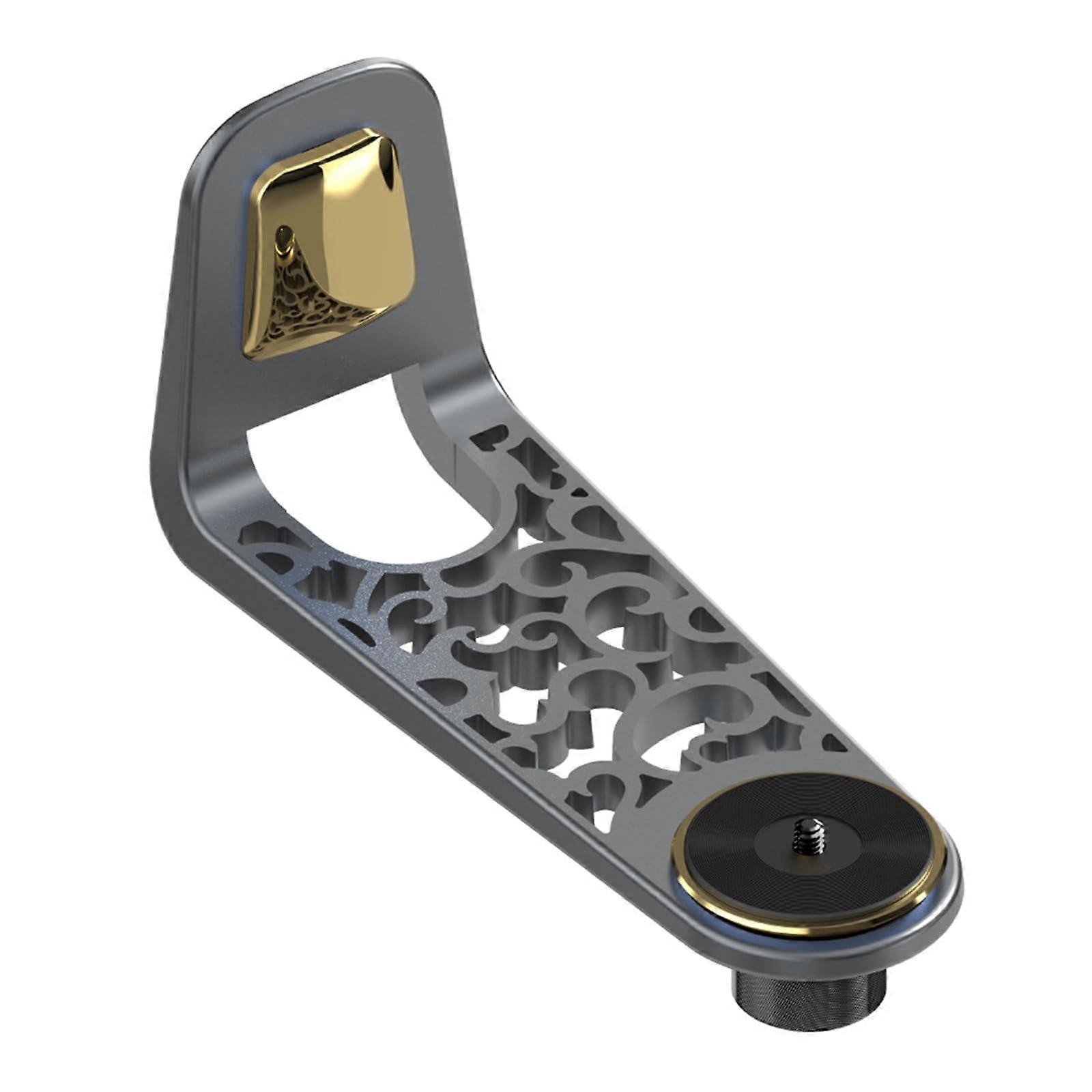 Home Theater Projector Wall Mount With Adjustable Base, Hollow Design, SpaceSaving Black Bracket Rack