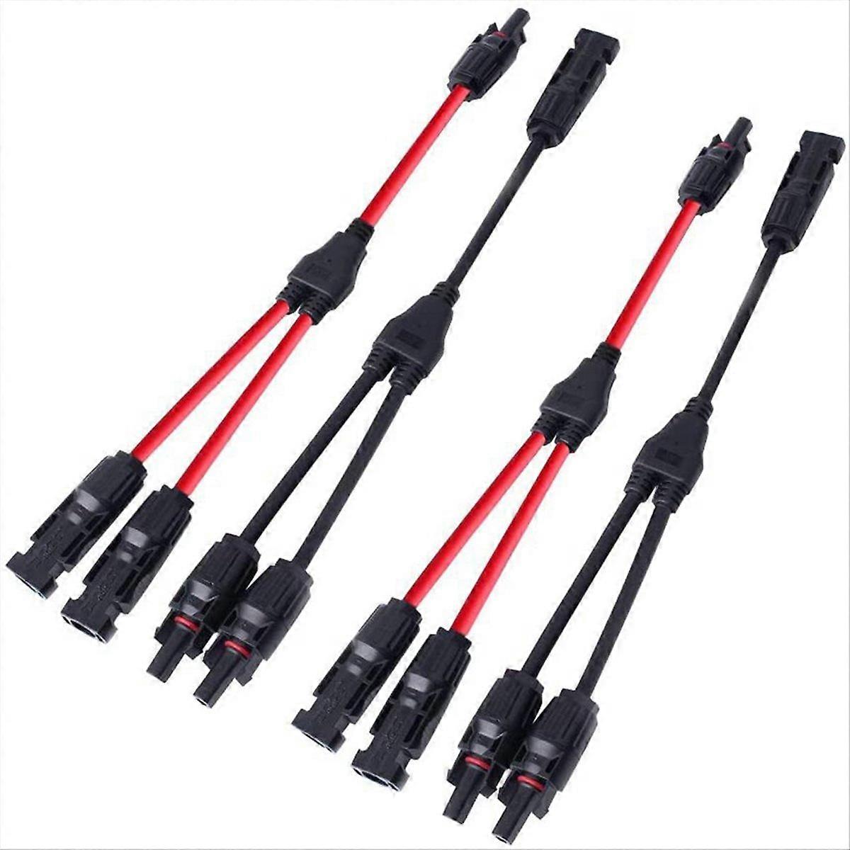 Power Solar Connector Y-Branch Cable, Solar Cable Parallel Adapter for Solar Panels