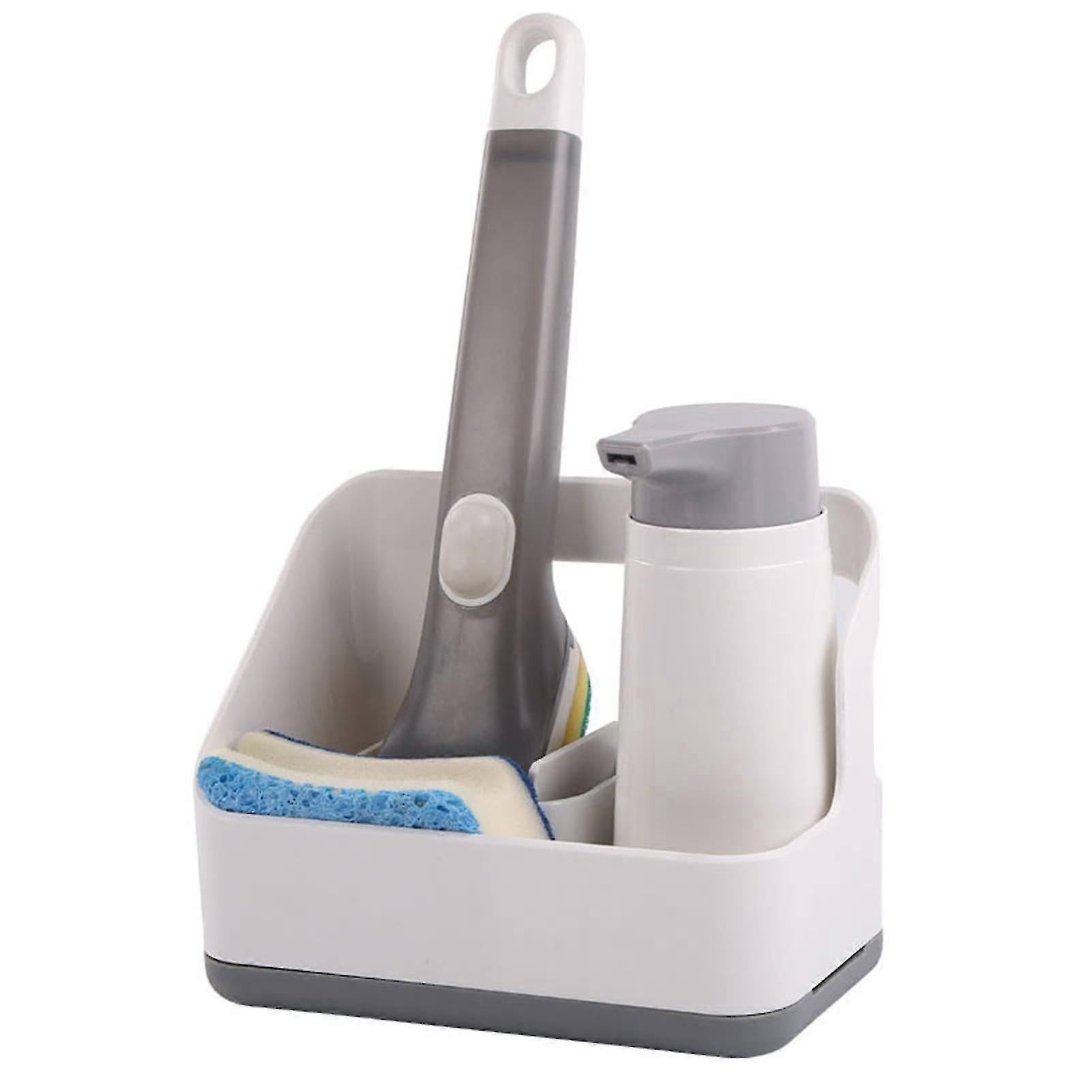 Kitchen Drainage Shelf Container Multifunctional Dishwashing Sponge Storage Rack Kitchen Bathroom