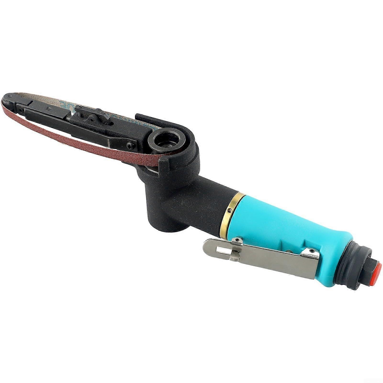 Air Belt Sander 1/4Inch Air Inlet, 16500 RPM NoLoad, 112 L/Min Air Consumption, Rotating Handle, Welding Part Polishing