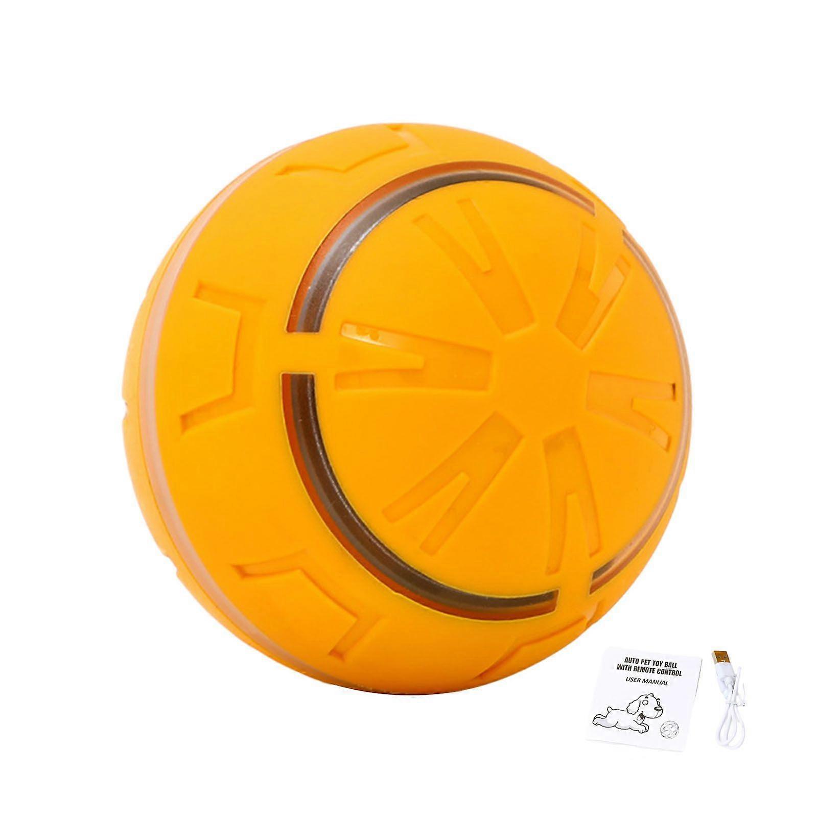 Electric Rolling Ball Dog Toy Smart Automatic Bouncing Ball with LED Light Interactive Touch Activation Moving Ball Toy for Small Medium Dogs