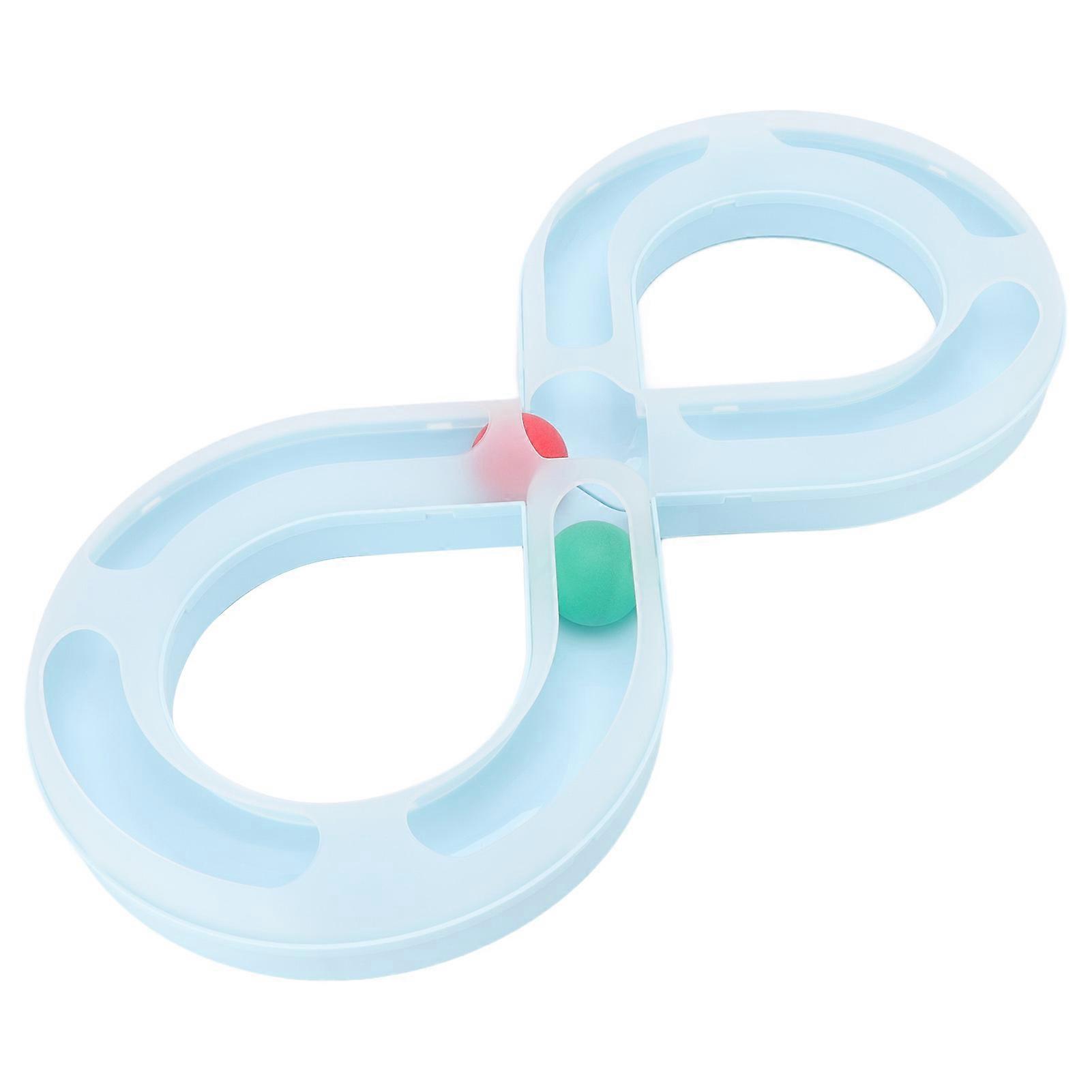 Cat Track Ball Toy Interesting Turntable Kitten Ball Track Toy for Pet Cat Interactive Entertainment