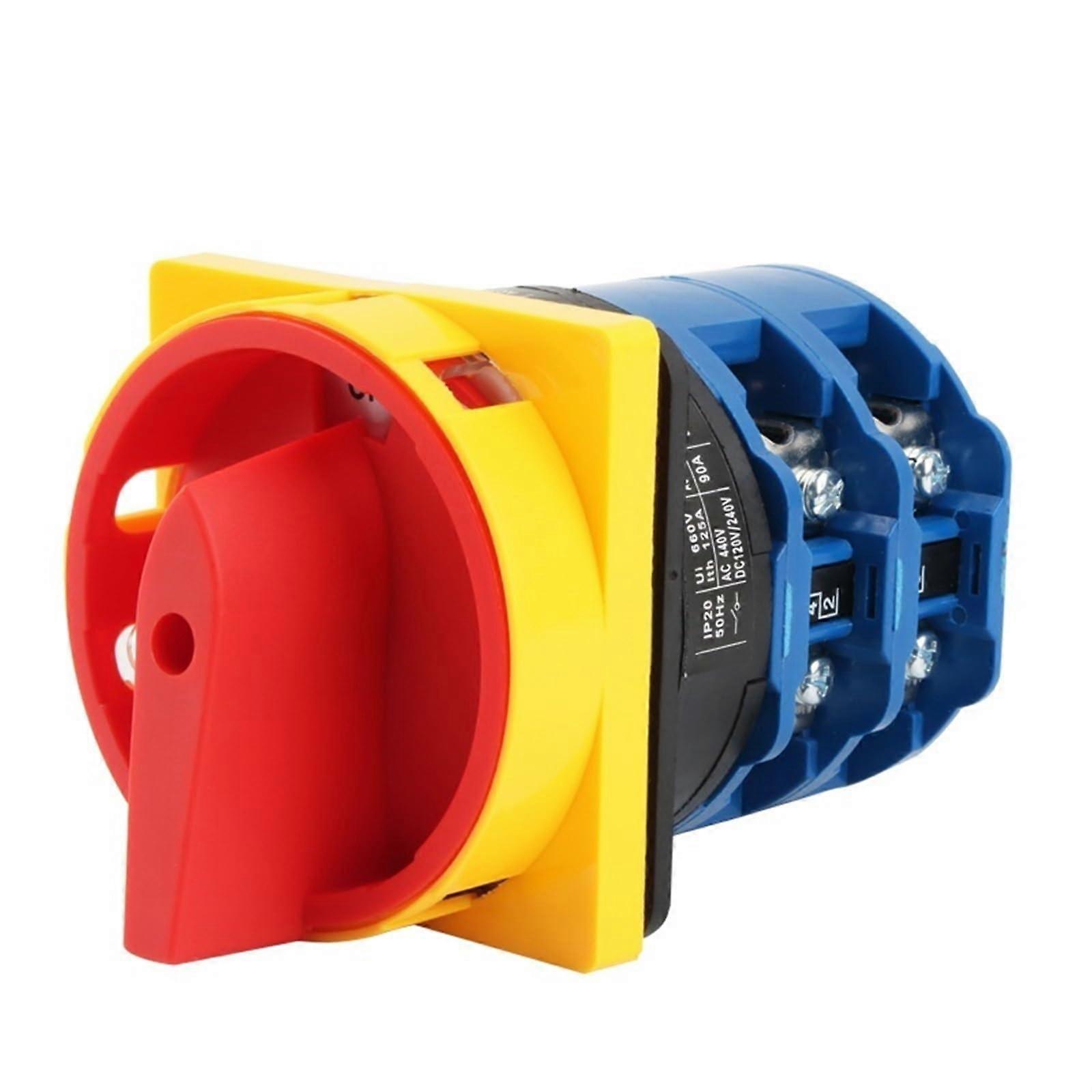 TwoPole Universal Conversion Selector 690V 125A Power Switch Combination Main Padlock Panel Cam ONOFFON 5V