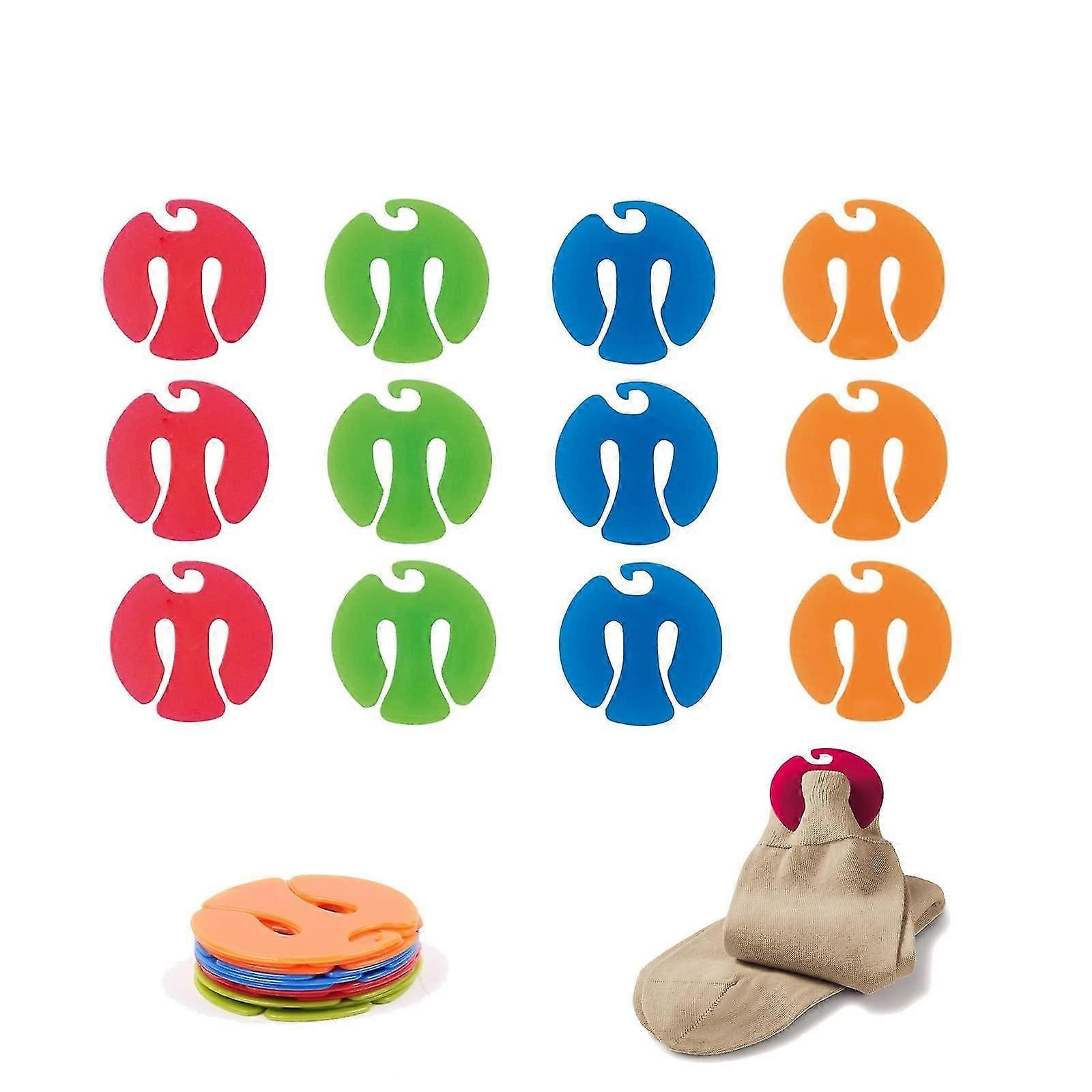 12Pcs Sock Clips, Multi-Purpose Sock Holders, Sock Clips, Plastic Sock Holders, Daily Drying Clothes
